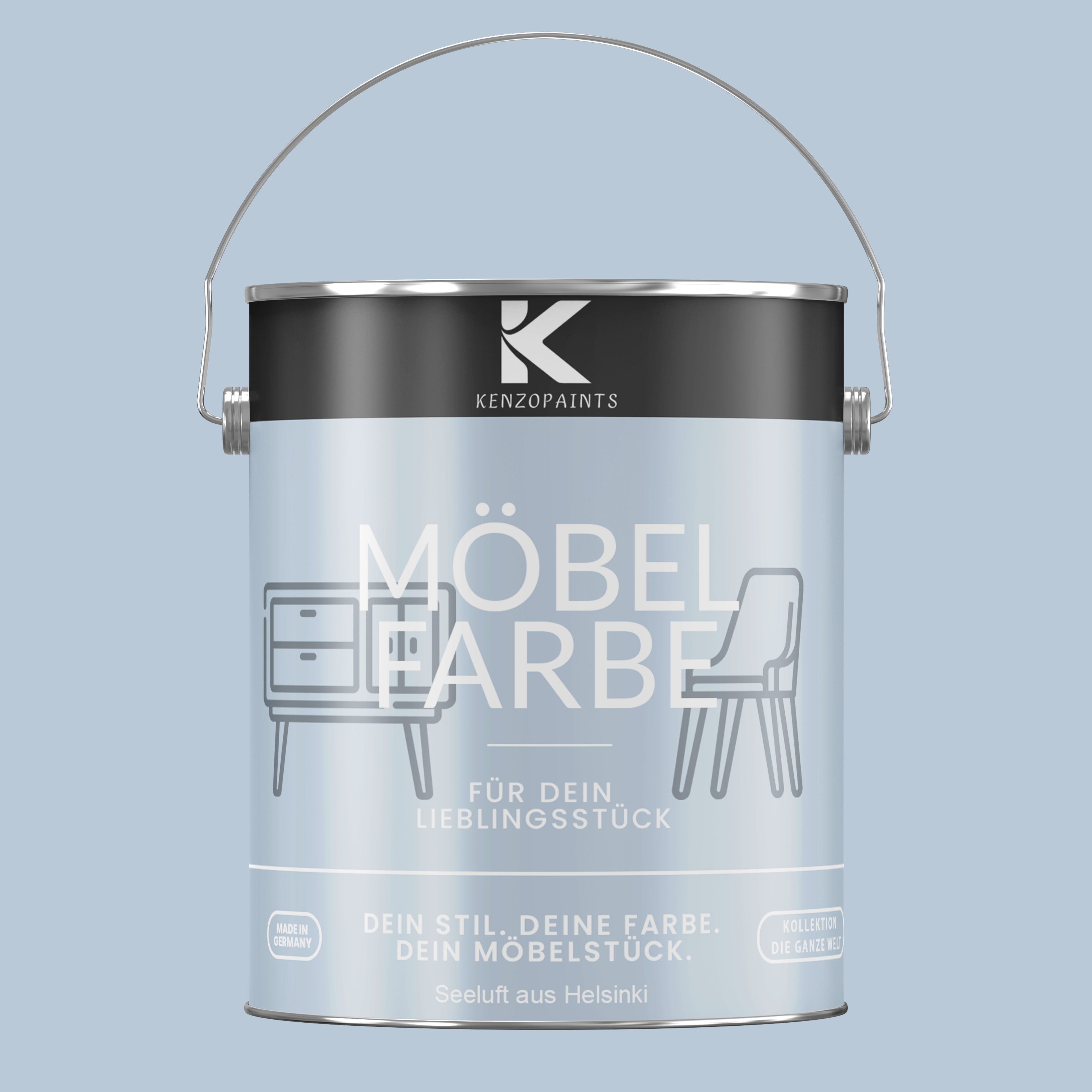 Kenzopaints Möbelfarbe Möbellack Buntlack - 2,5Liter - Farbmanufaktur Contura Berkemeier - Farbmanufaktur Contura Berkemeier