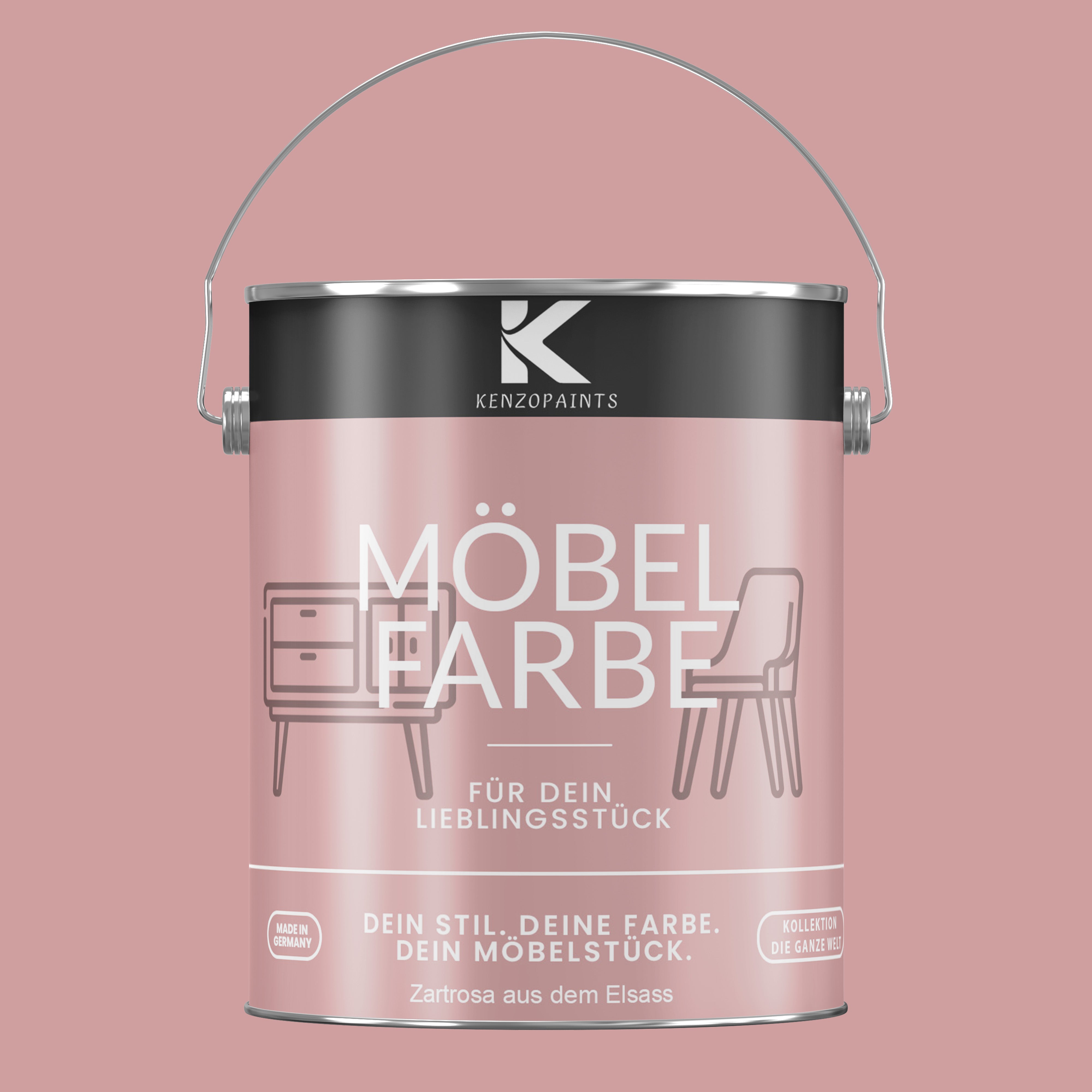 Kenzopaints Möbelfarbe Möbellack Buntlack - 2,5Liter - Farbmanufaktur Contura Berkemeier - Farbmanufaktur Contura Berkemeier