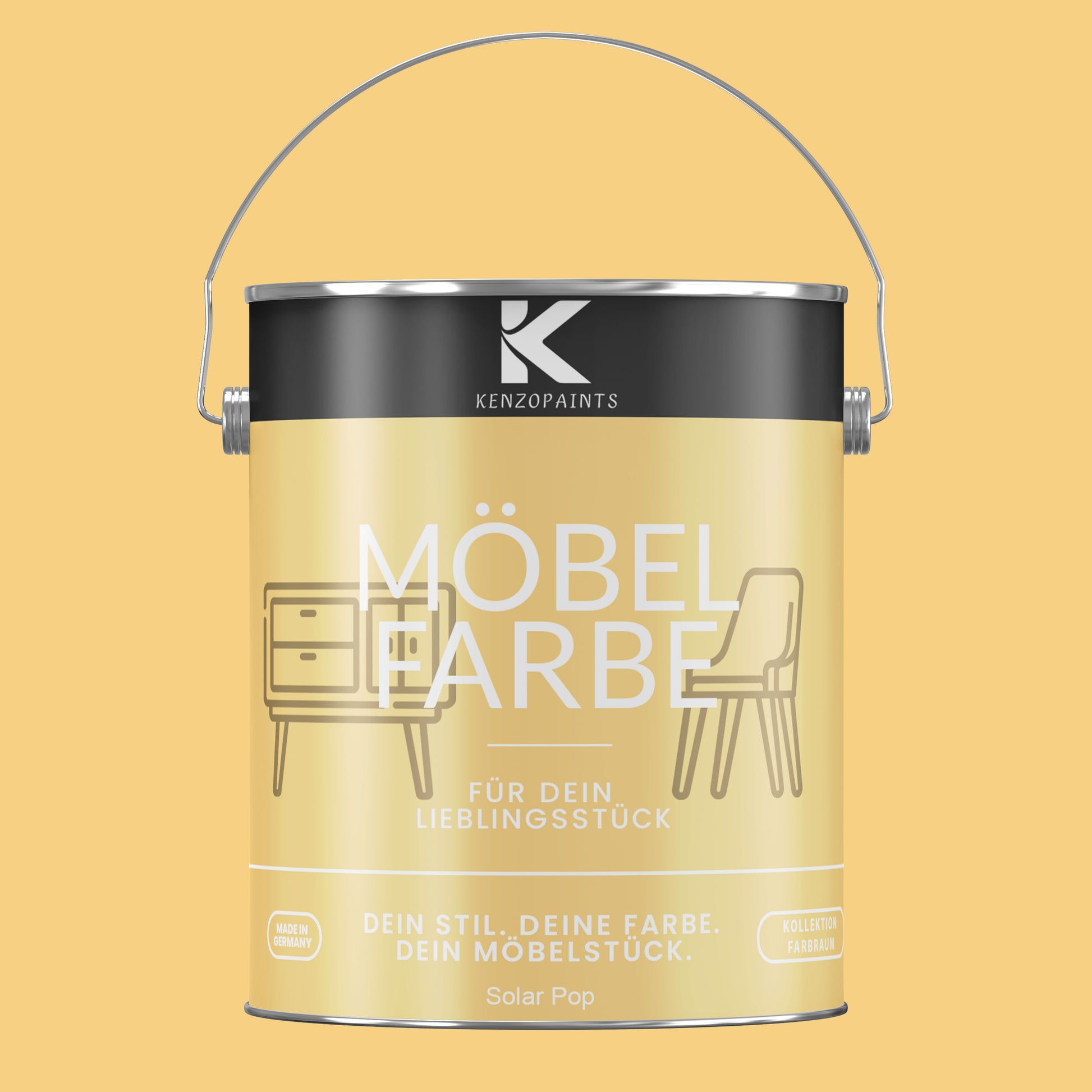Kenzopaints Möbelfarbe Möbellack Buntlack Farbraum - 2,5Liter - Farbmanufaktur Contura Berkemeier - Farbmanufaktur Contura Berkemeier