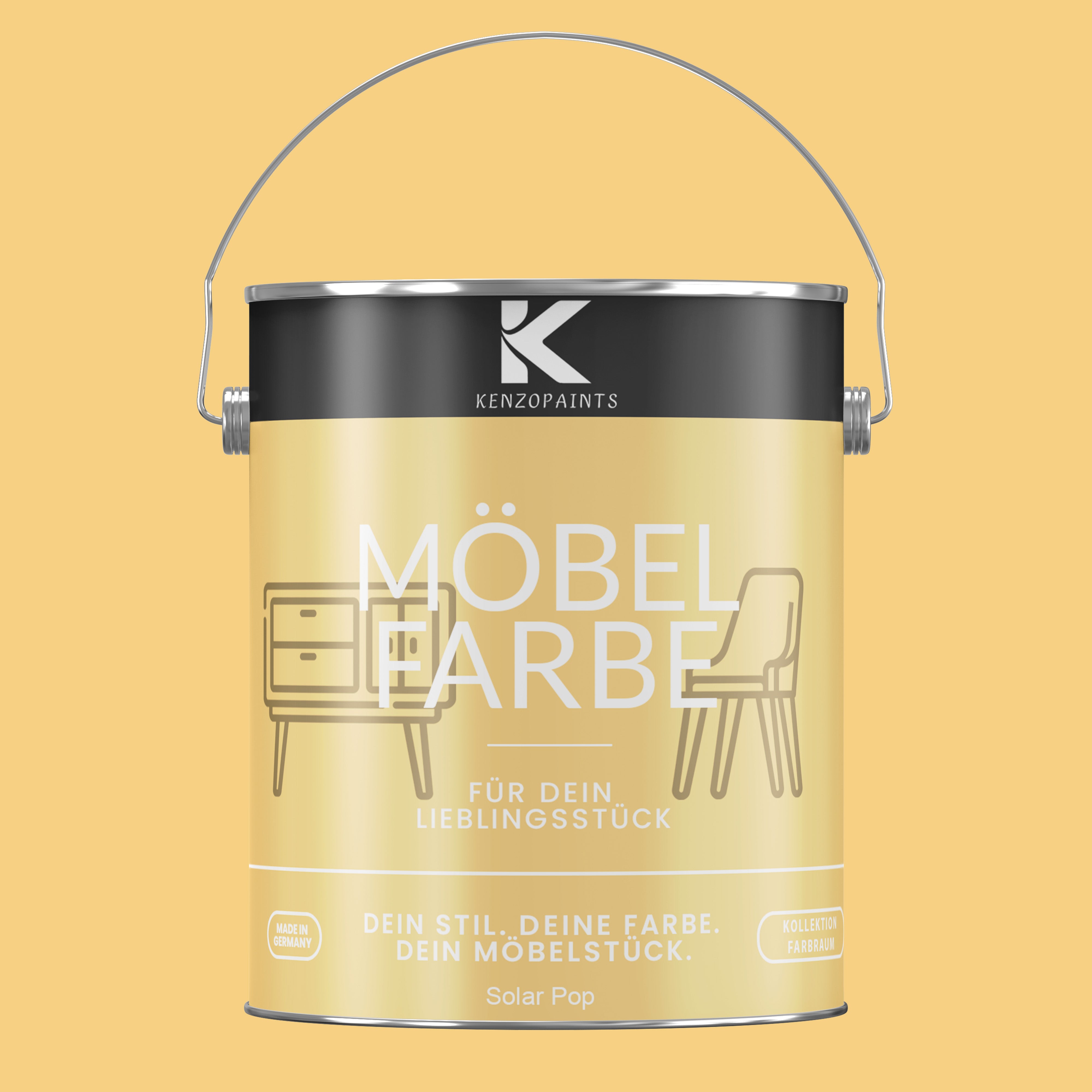 Kenzopaints Möbelfarbe Möbellack Buntlack Farbraum - 2,5Liter - Farbmanufaktur Contura Berkemeier - Farbmanufaktur Contura Berkemeier