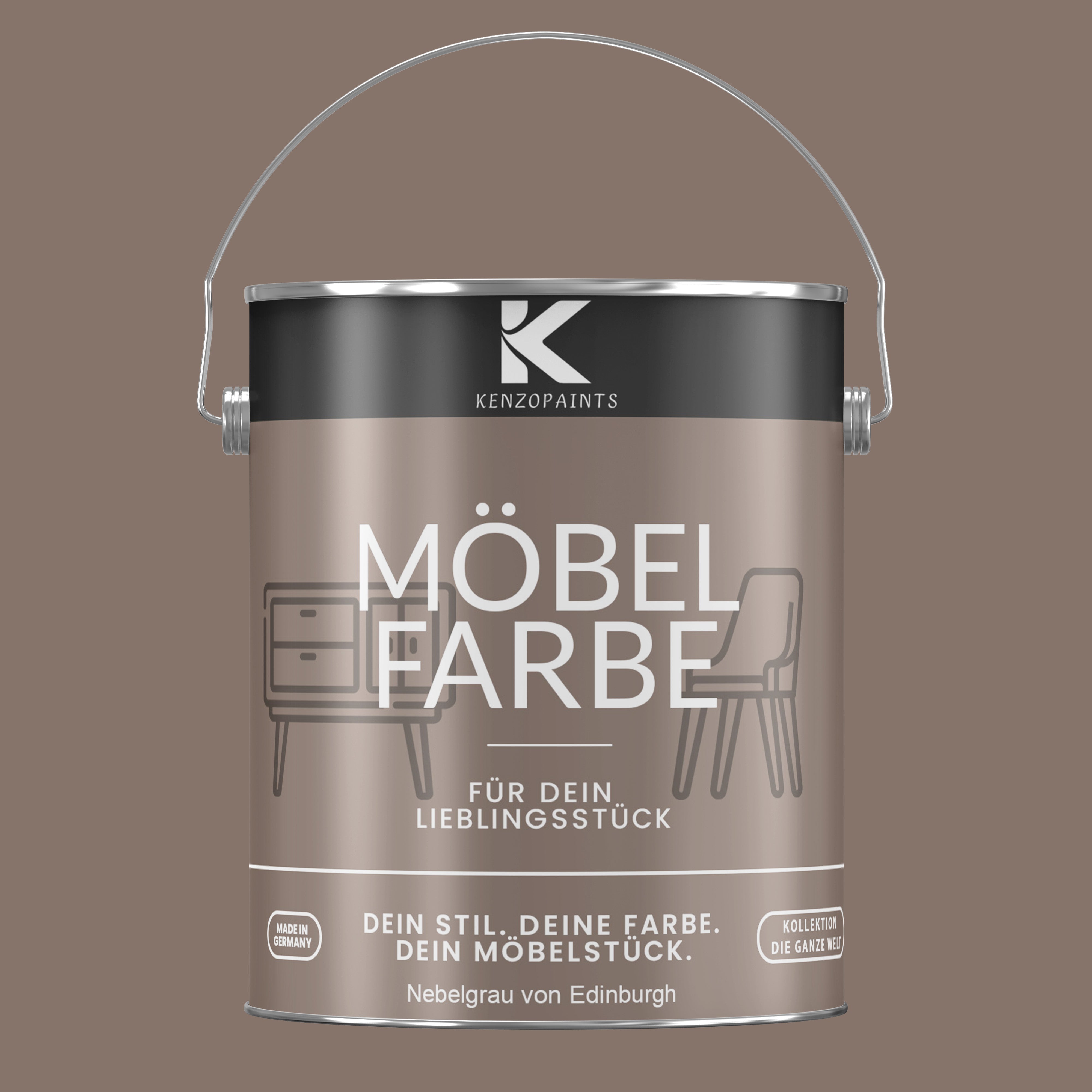 Kenzopaints Möbelfarbe Möbellack Buntlack - 2,5Liter - Farbmanufaktur Contura Berkemeier - Farbmanufaktur Contura Berkemeier