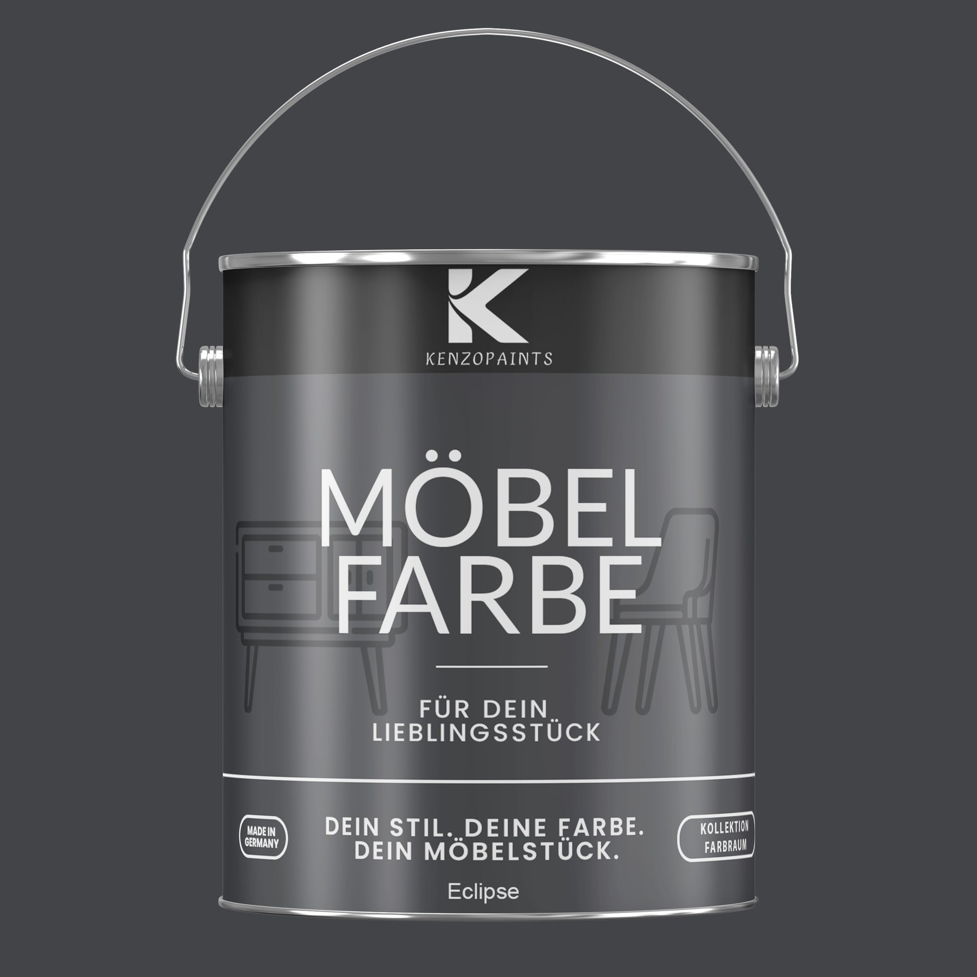 Kenzopaints Möbelfarbe Möbellack Buntlack Farbraum - 2,5Liter - Farbmanufaktur Contura Berkemeier - Farbmanufaktur Contura Berkemeier