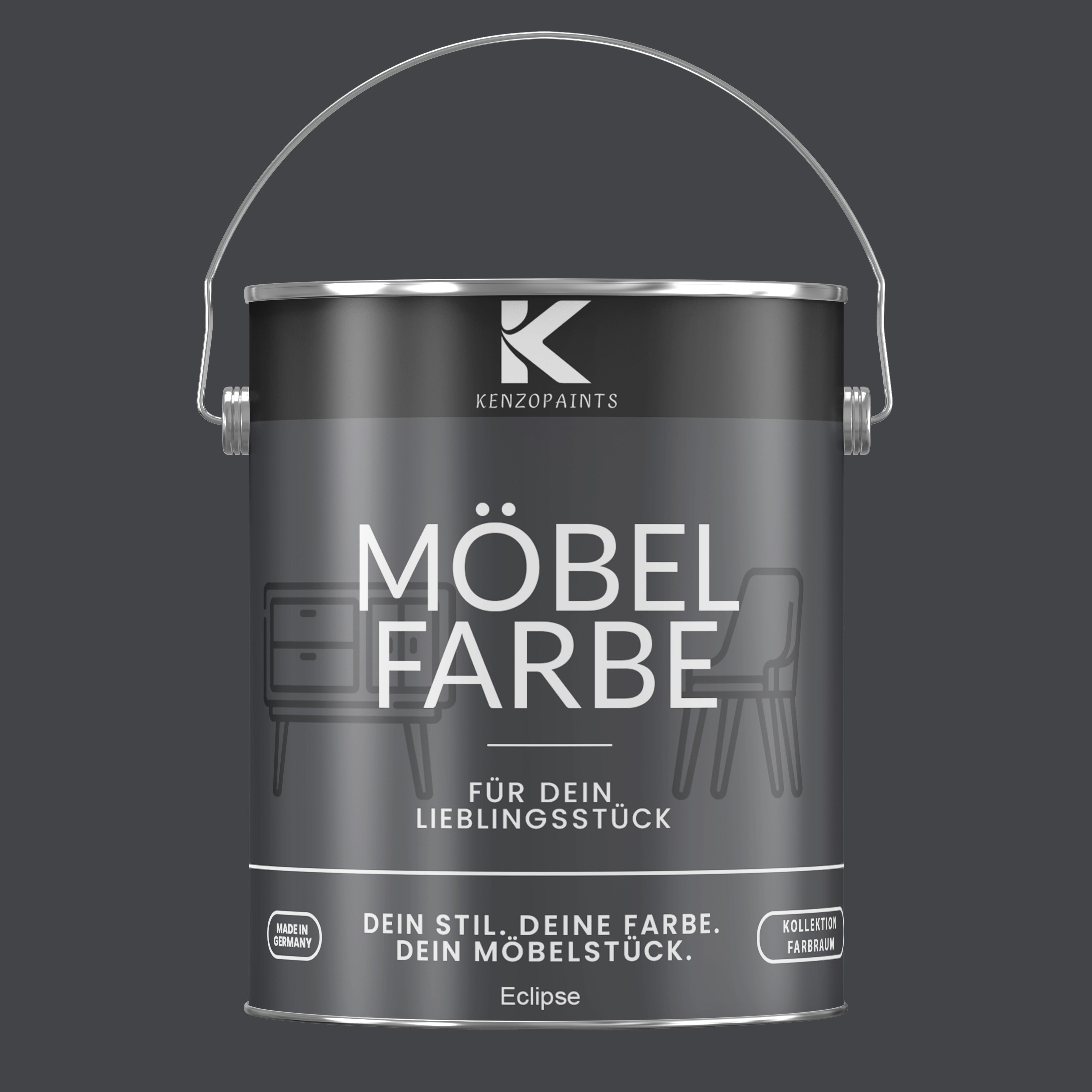 Kenzopaints Möbelfarbe Möbellack Buntlack Farbraum - 2,5Liter - Farbmanufaktur Contura Berkemeier - Farbmanufaktur Contura Berkemeier