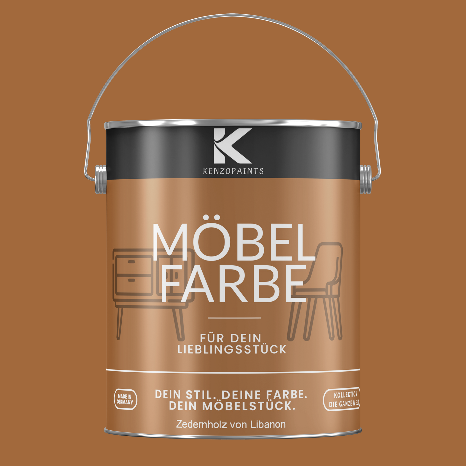 Kenzopaints Möbelfarbe Möbellack Buntlack - 2,5Liter - Farbmanufaktur Contura Berkemeier - Farbmanufaktur Contura Berkemeier