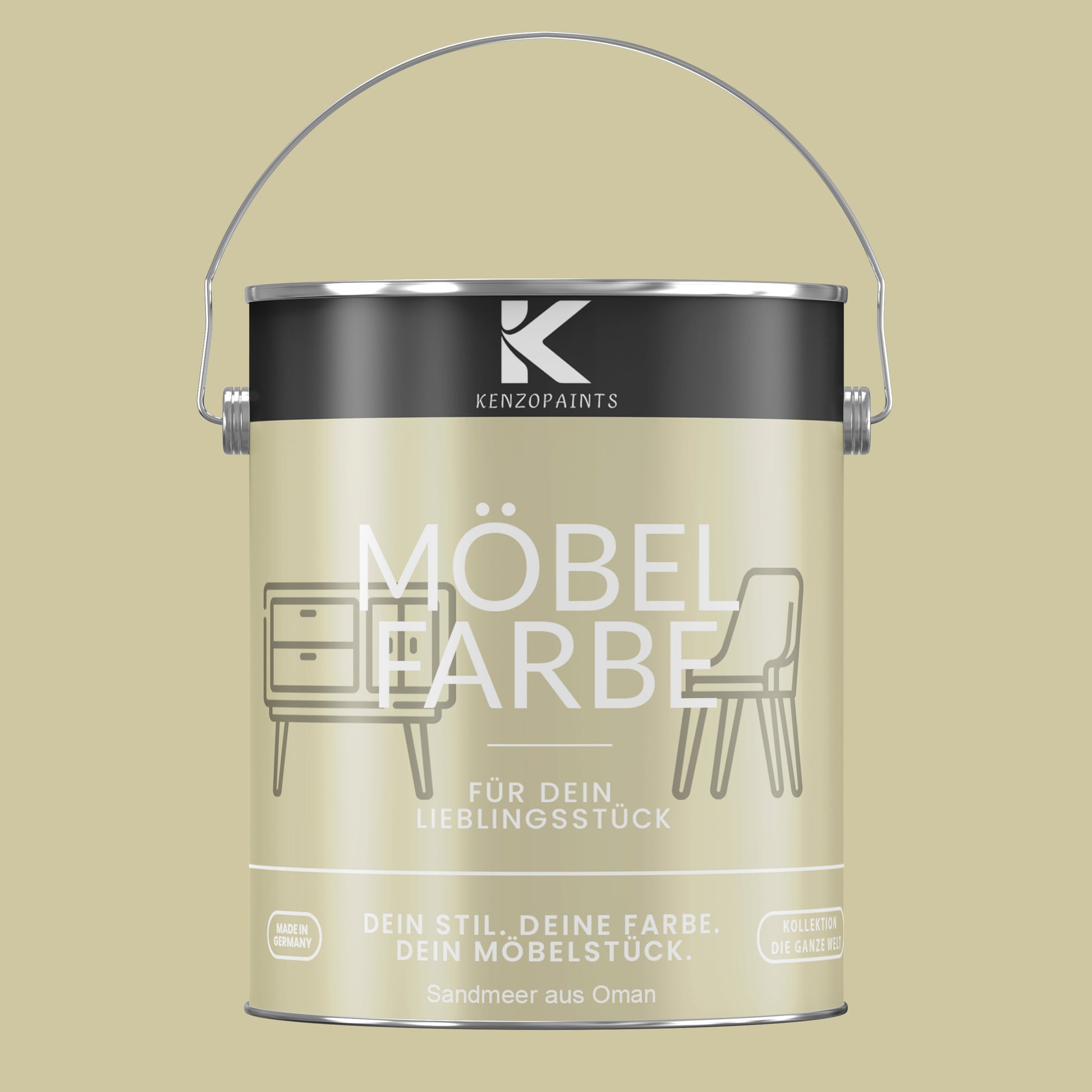 Kenzopaints Möbelfarbe Möbellack Buntlack - 2,5Liter - Farbmanufaktur Contura Berkemeier - Farbmanufaktur Contura Berkemeier