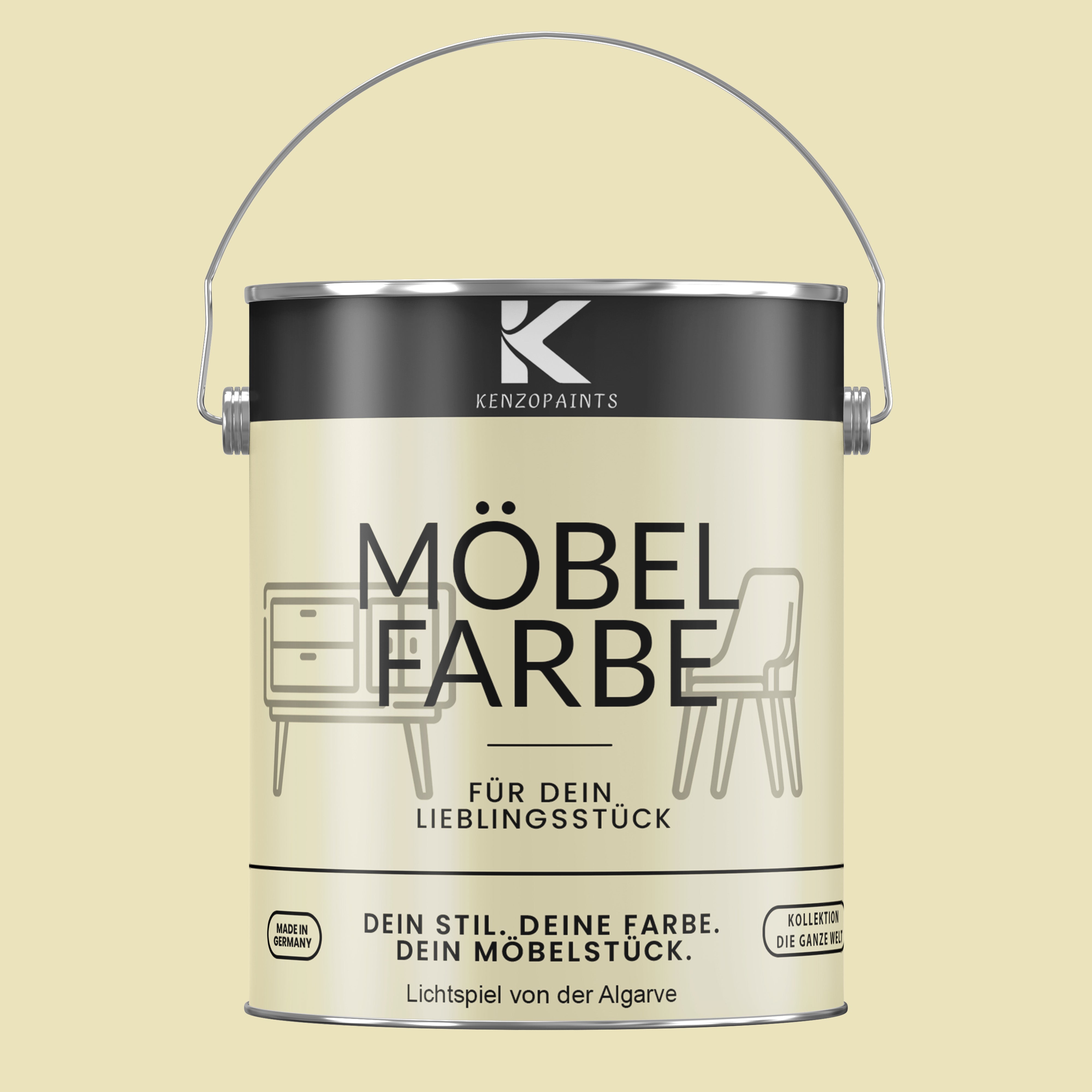 Kenzopaints Möbelfarbe Möbellack Buntlack - 2,5Liter - Farbmanufaktur Contura Berkemeier - Farbmanufaktur Contura Berkemeier