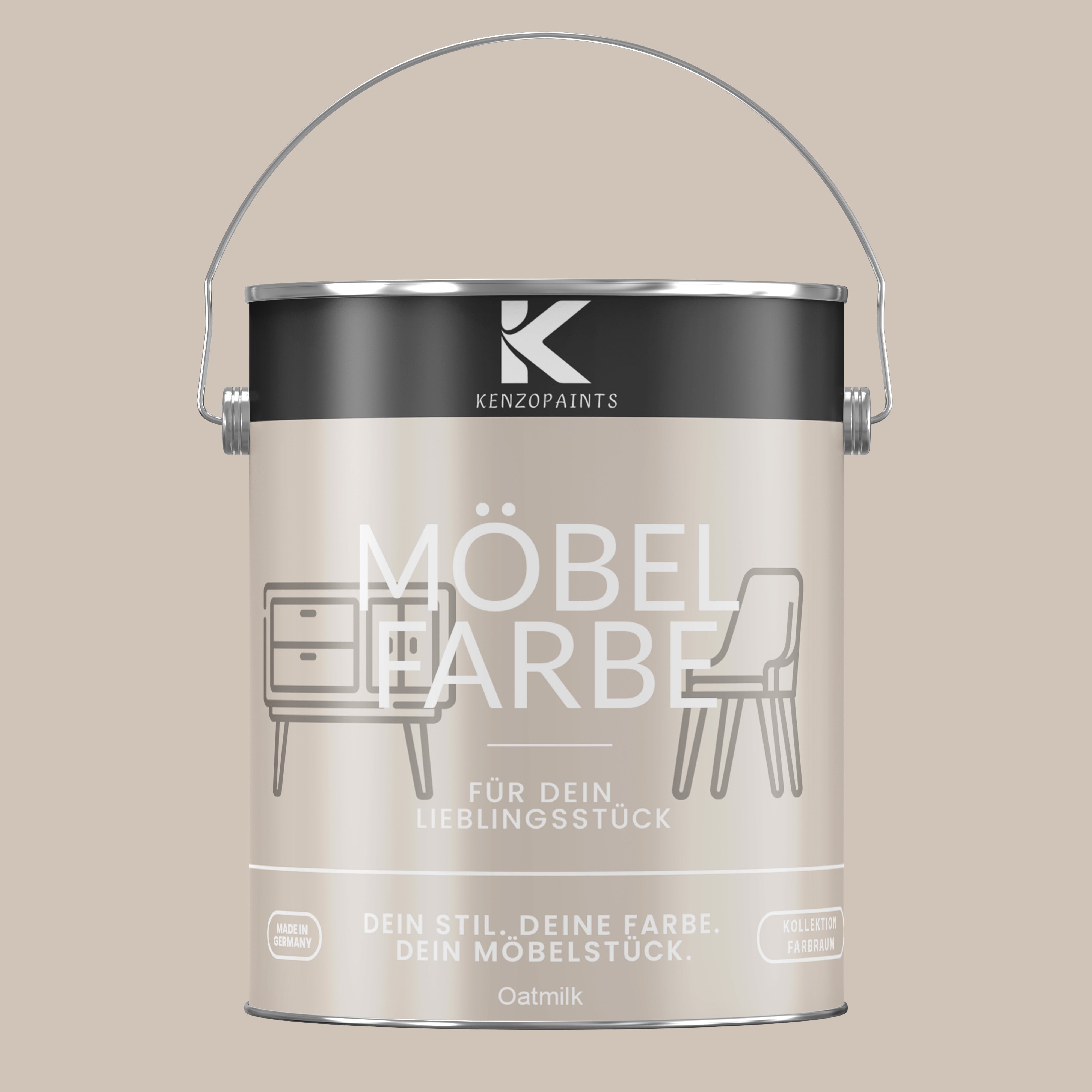 Kenzopaints Möbelfarbe Möbellack Buntlack Farbraum - 2,5Liter - Farbmanufaktur Contura Berkemeier - Farbmanufaktur Contura Berkemeier