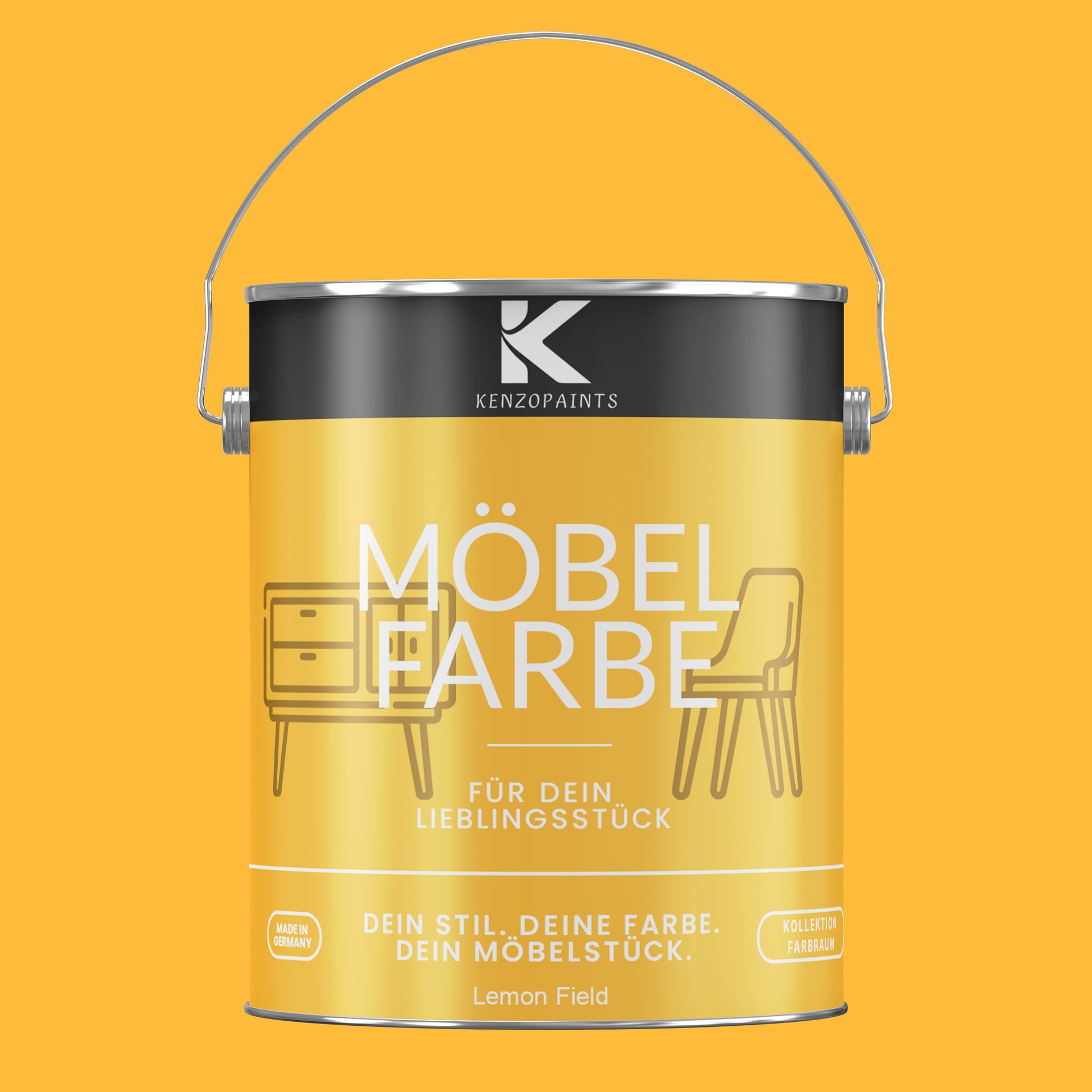 Kenzopaints Möbelfarbe Möbellack Buntlack Farbraum - 2,5Liter - Farbmanufaktur Contura Berkemeier - Farbmanufaktur Contura Berkemeier