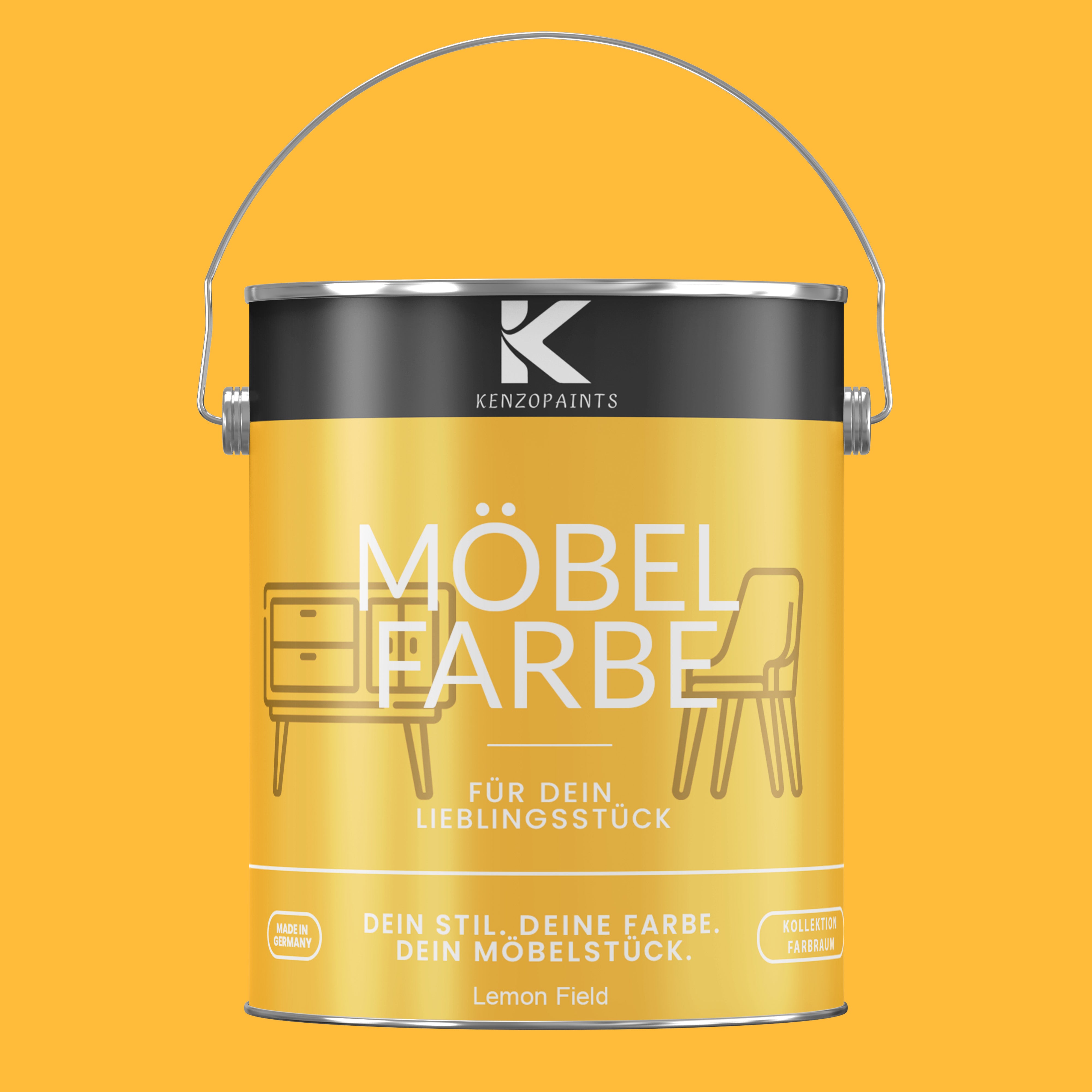 Kenzopaints Möbelfarbe Möbellack Buntlack Farbraum - 2,5Liter - Farbmanufaktur Contura Berkemeier - Farbmanufaktur Contura Berkemeier