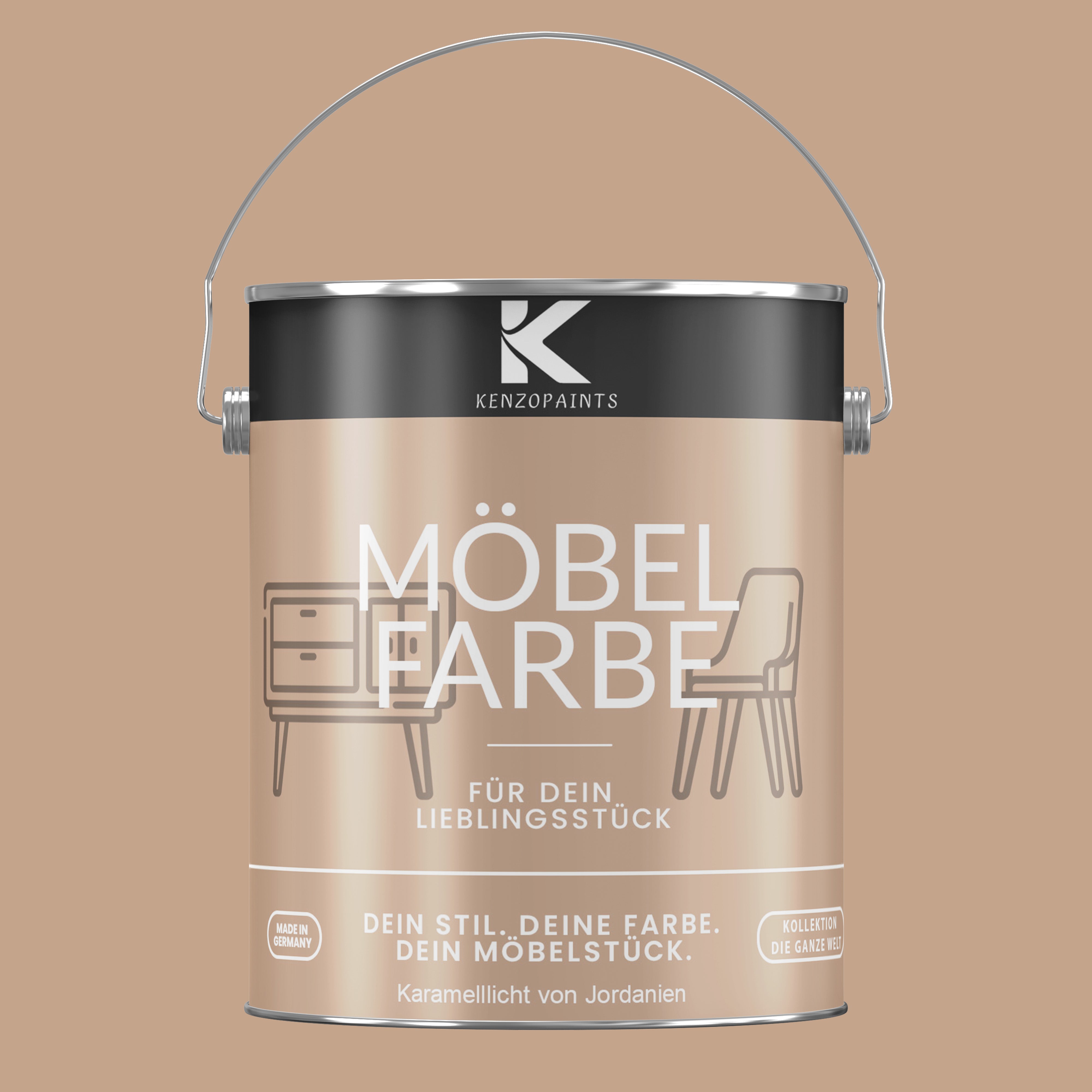 Kenzopaints Möbelfarbe Möbellack Buntlack - 2,5Liter - Farbmanufaktur Contura Berkemeier - Farbmanufaktur Contura Berkemeier