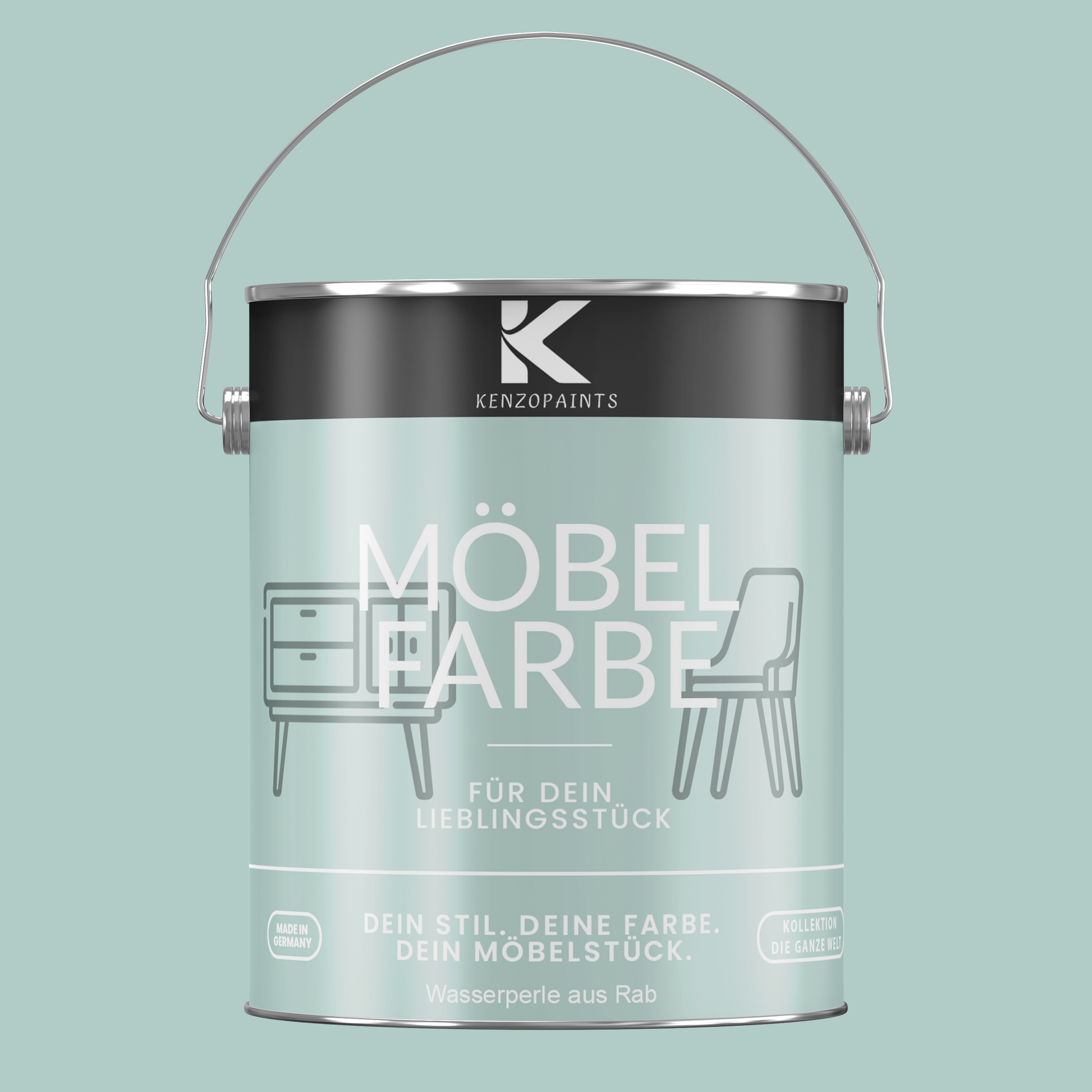 Kenzopaints Möbelfarbe Möbellack Buntlack - 2,5Liter - Farbmanufaktur Contura Berkemeier - Farbmanufaktur Contura Berkemeier