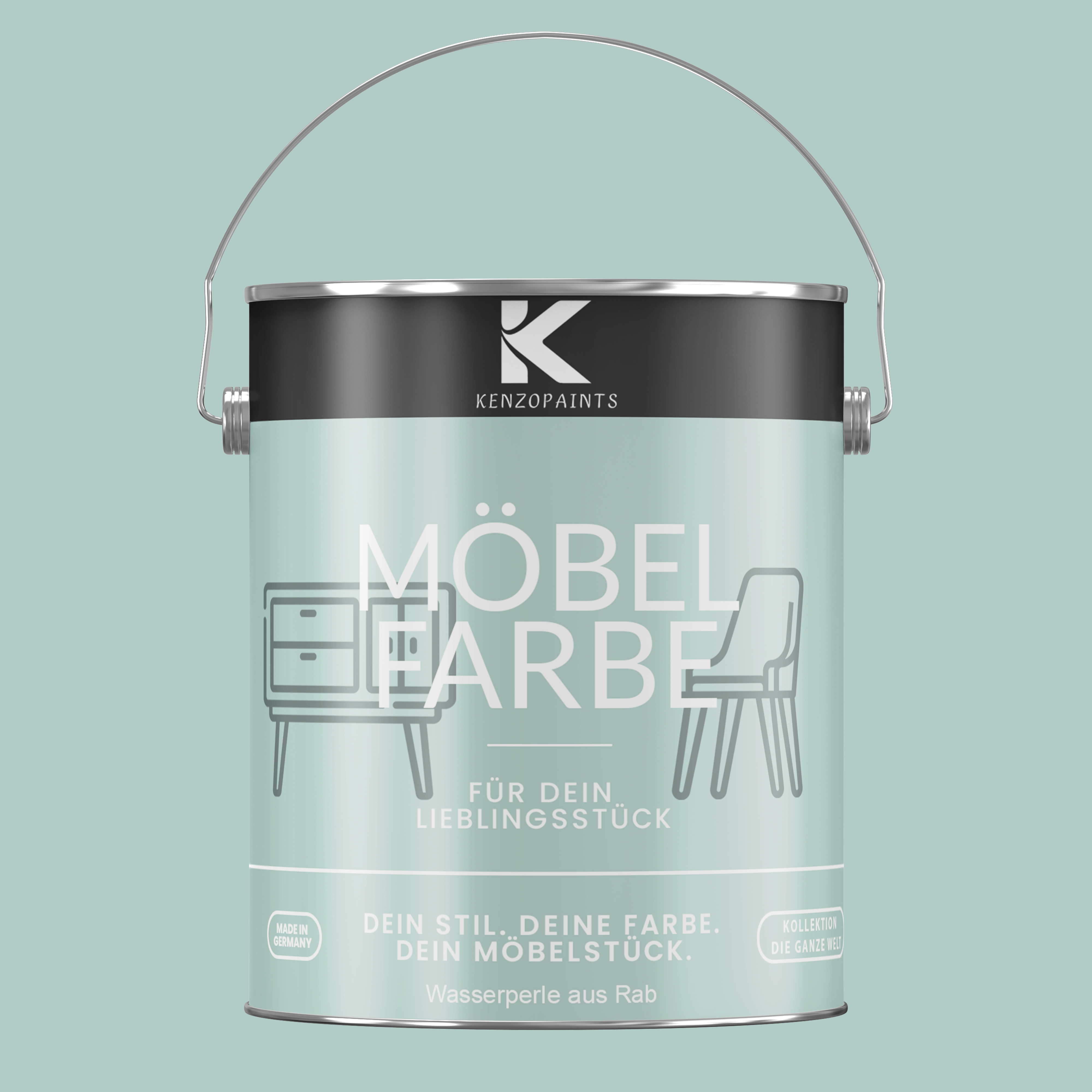 Kenzopaints Möbelfarbe Möbellack Buntlack - 2,5Liter - Farbmanufaktur Contura Berkemeier - Farbmanufaktur Contura Berkemeier