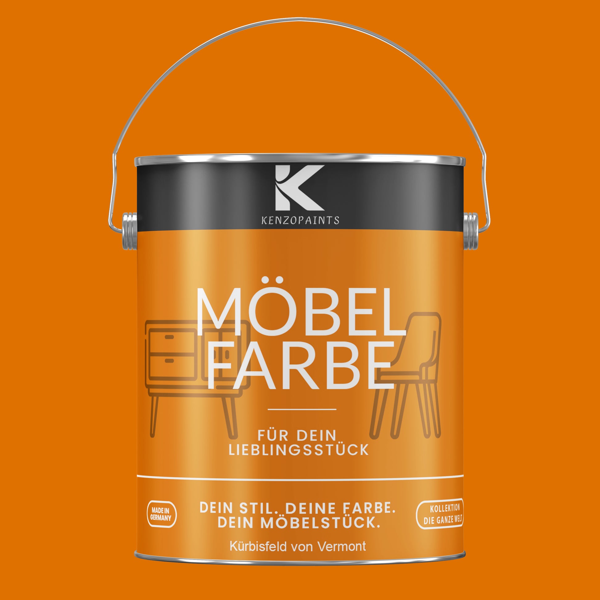 Kenzopaints Möbelfarbe Möbellack Buntlack - 2,5Liter - Farbmanufaktur Contura Berkemeier - Farbmanufaktur Contura Berkemeier