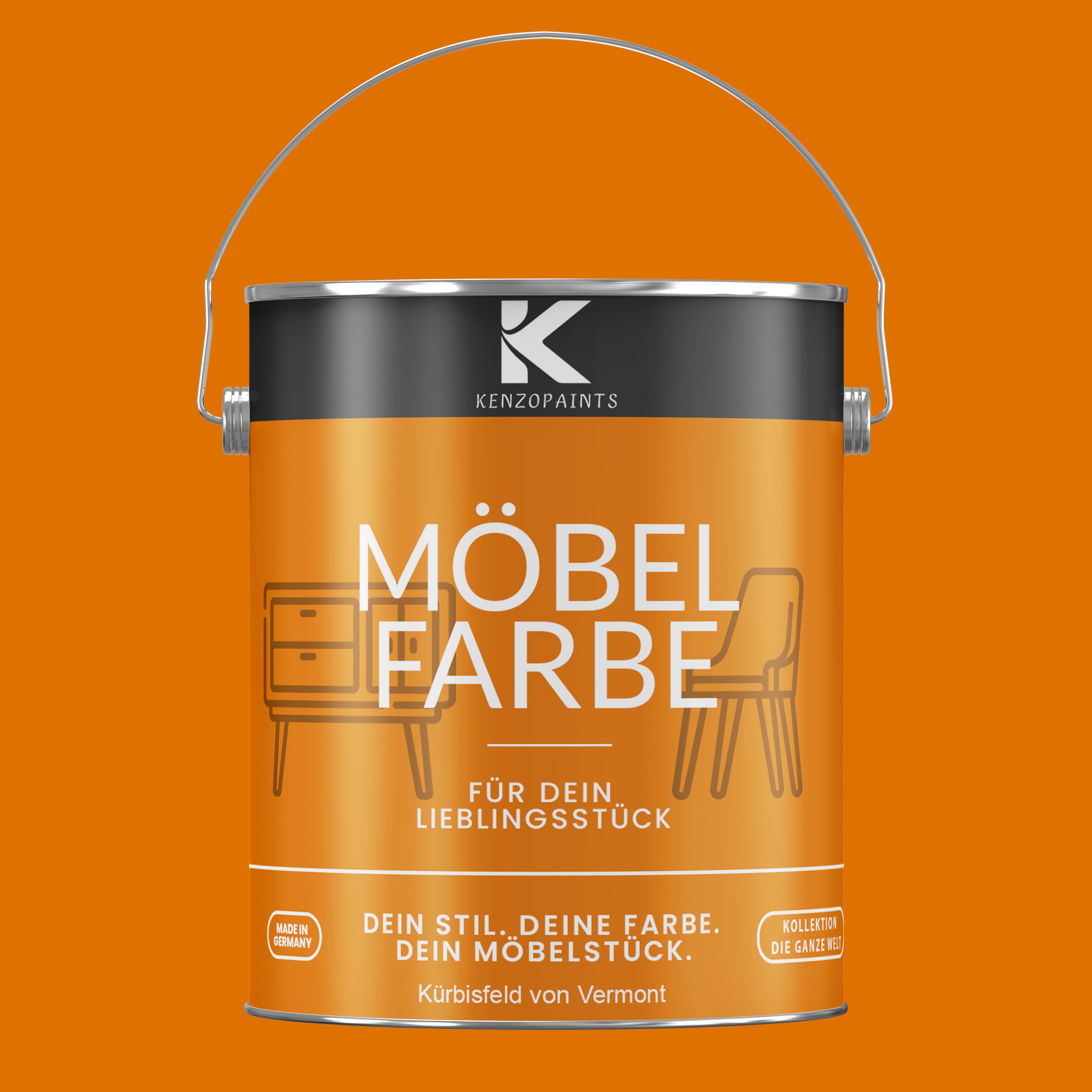 Kenzopaints Möbelfarbe Möbellack Buntlack - 2,5Liter - Farbmanufaktur Contura Berkemeier - Farbmanufaktur Contura Berkemeier