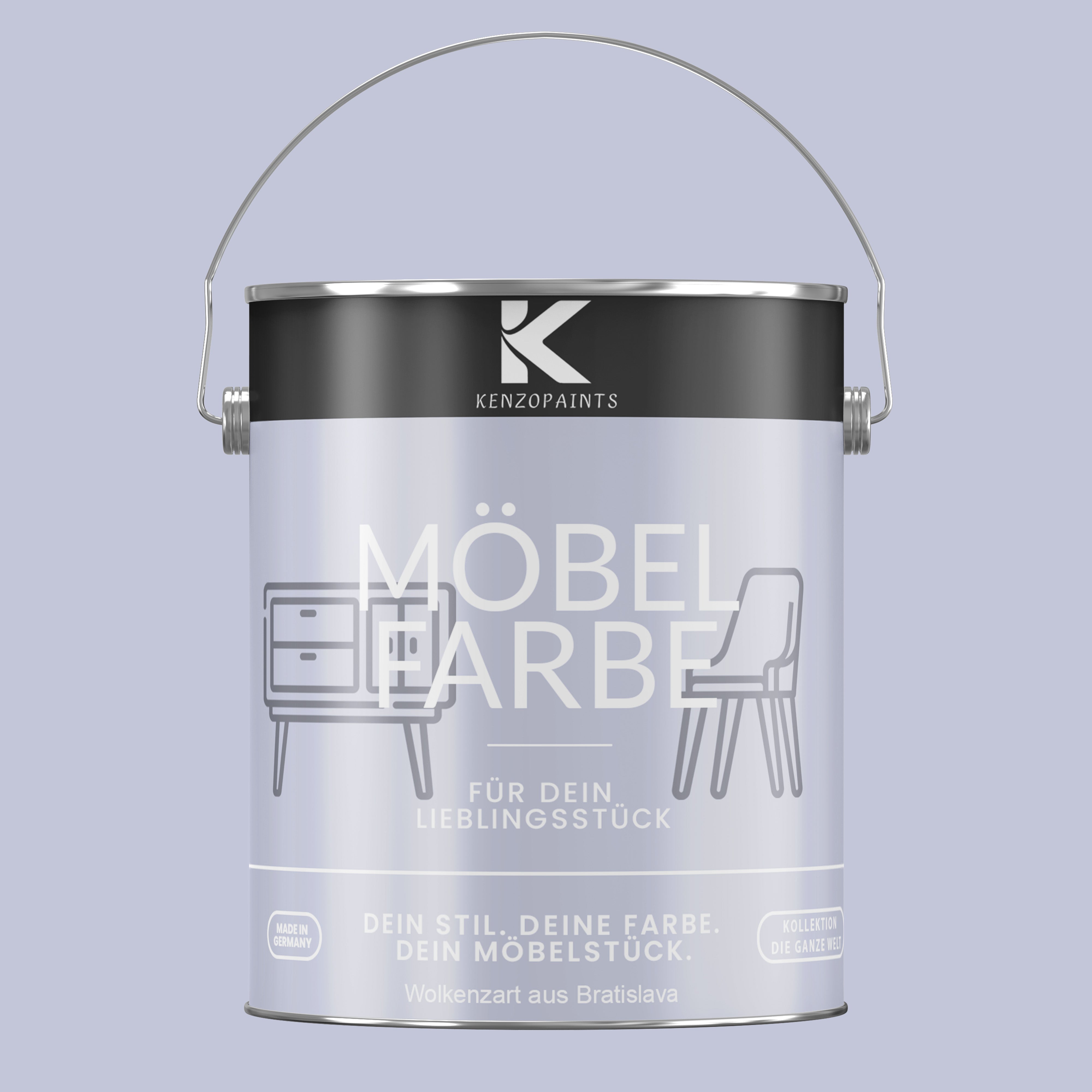 Kenzopaints Möbelfarbe Möbellack Buntlack - 2,5Liter - Farbmanufaktur Contura Berkemeier - Farbmanufaktur Contura Berkemeier
