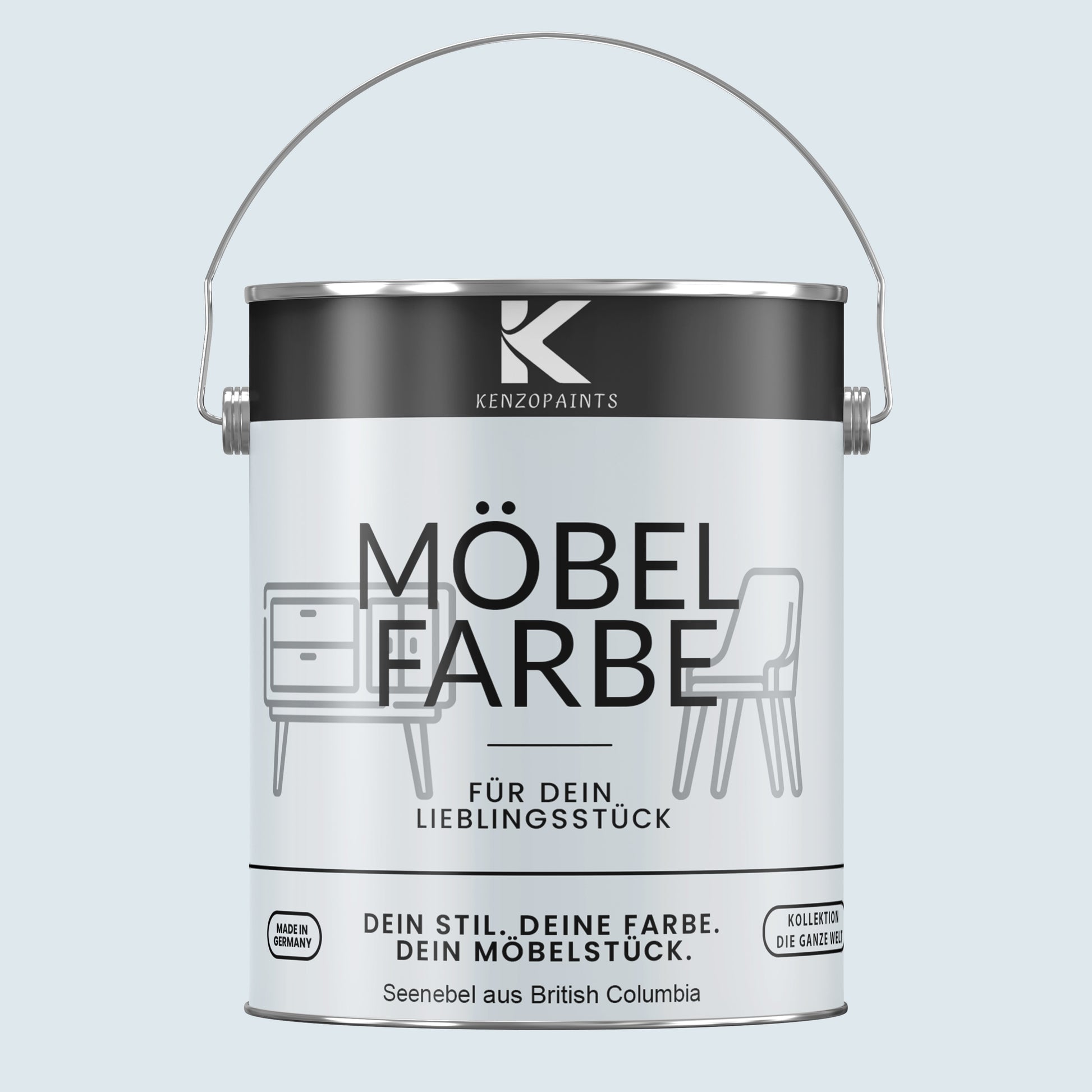 Kenzopaints Möbelfarbe Möbellack Buntlack - 2,5Liter - Farbmanufaktur Contura Berkemeier - Farbmanufaktur Contura Berkemeier