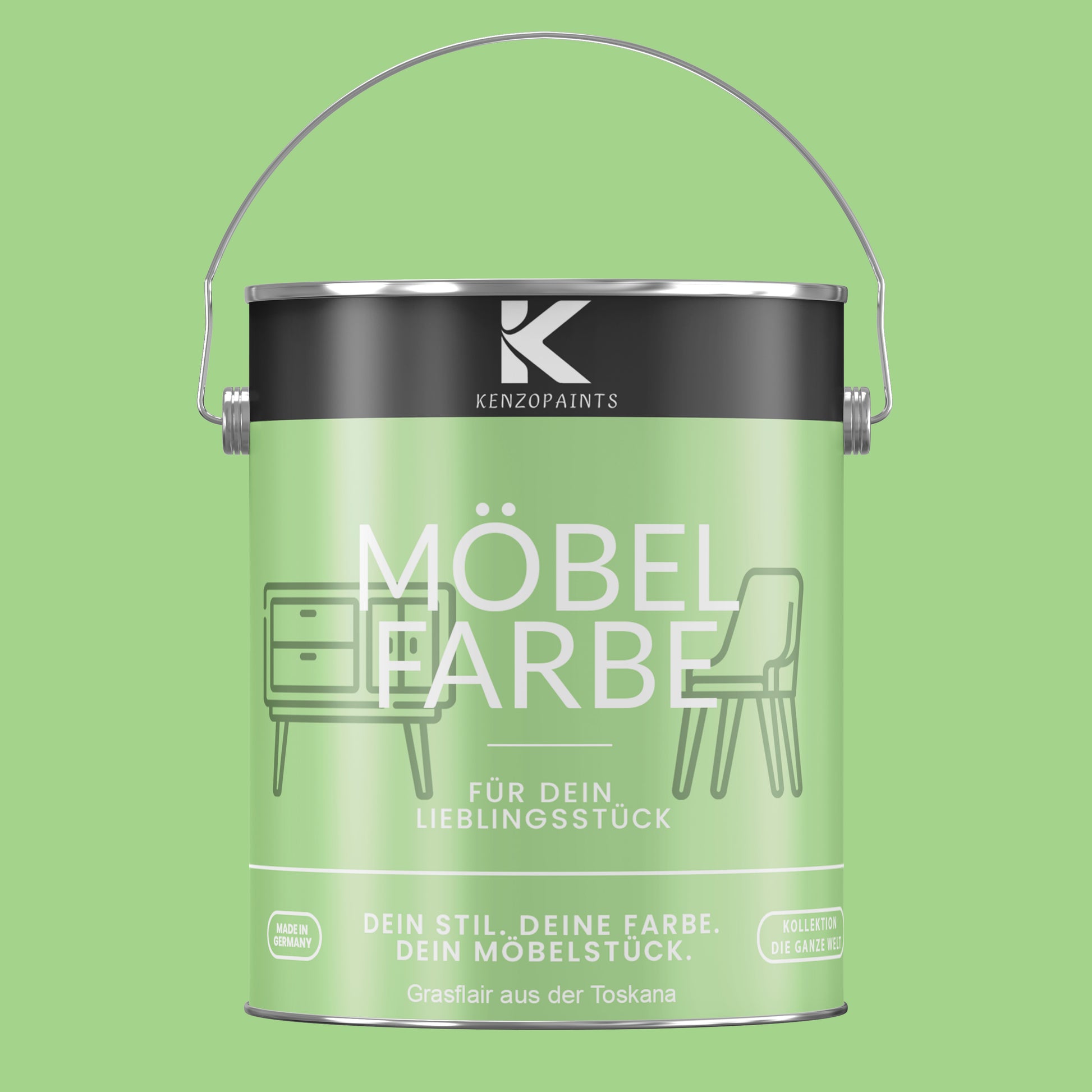 Kenzopaints Möbelfarbe Möbellack Buntlack - 2,5Liter - Farbmanufaktur Contura Berkemeier - Farbmanufaktur Contura Berkemeier