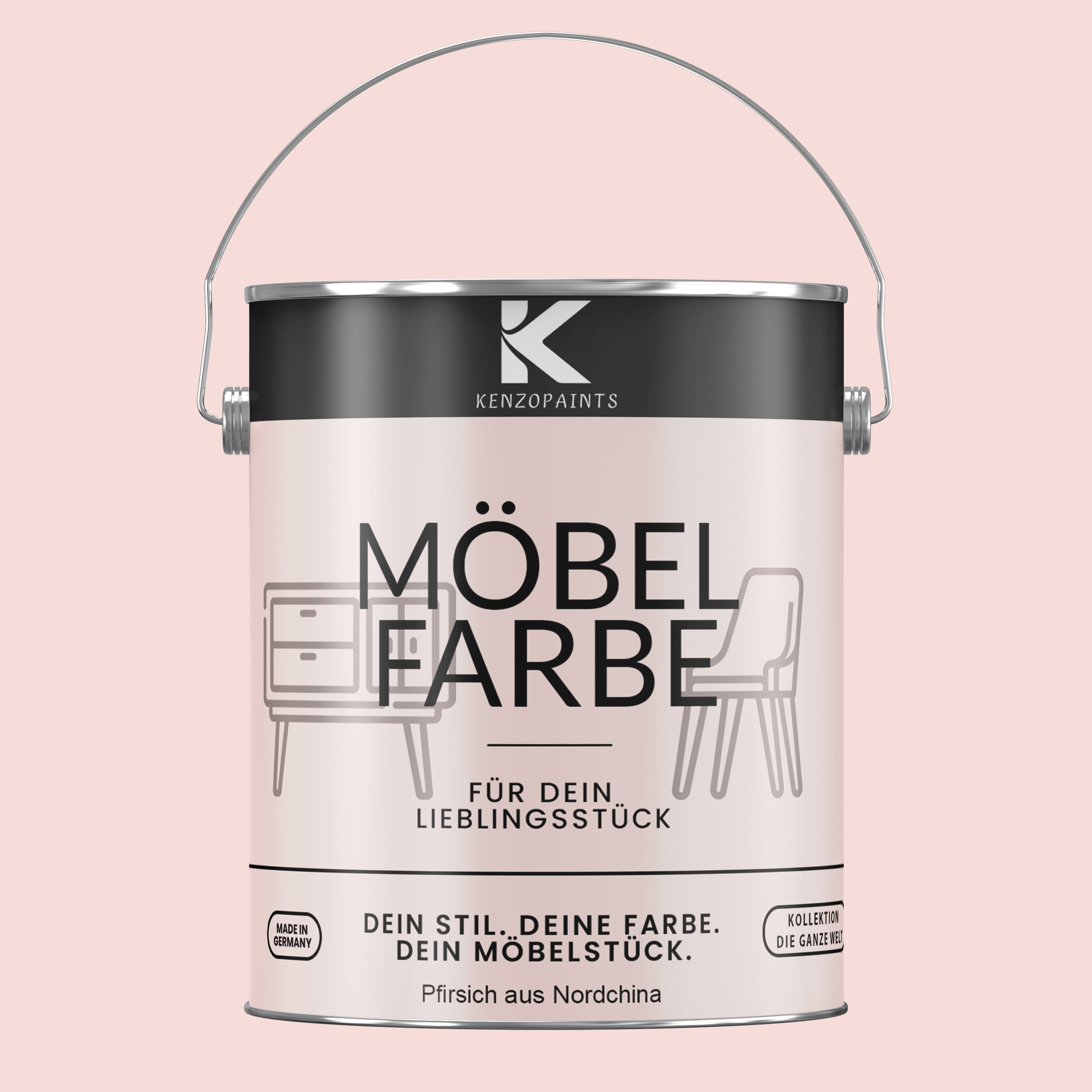 Kenzopaints Möbelfarbe Möbellack Buntlack - 2,5Liter - Farbmanufaktur Contura Berkemeier - Farbmanufaktur Contura Berkemeier