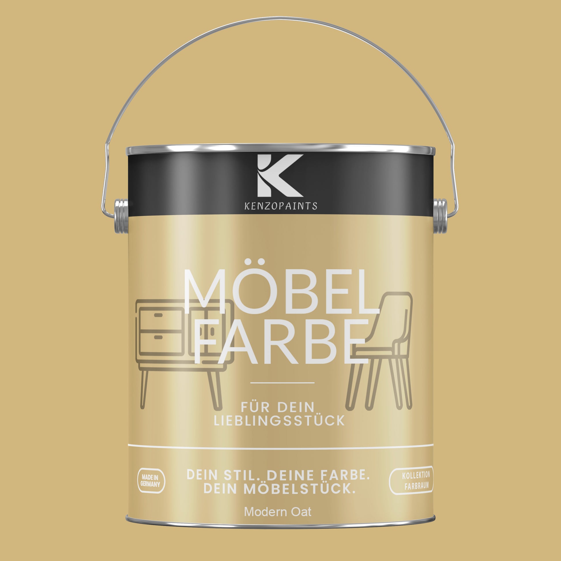 Kenzopaints Möbelfarbe Möbellack Buntlack Farbraum - 2,5Liter - Farbmanufaktur Contura Berkemeier - Farbmanufaktur Contura Berkemeier
