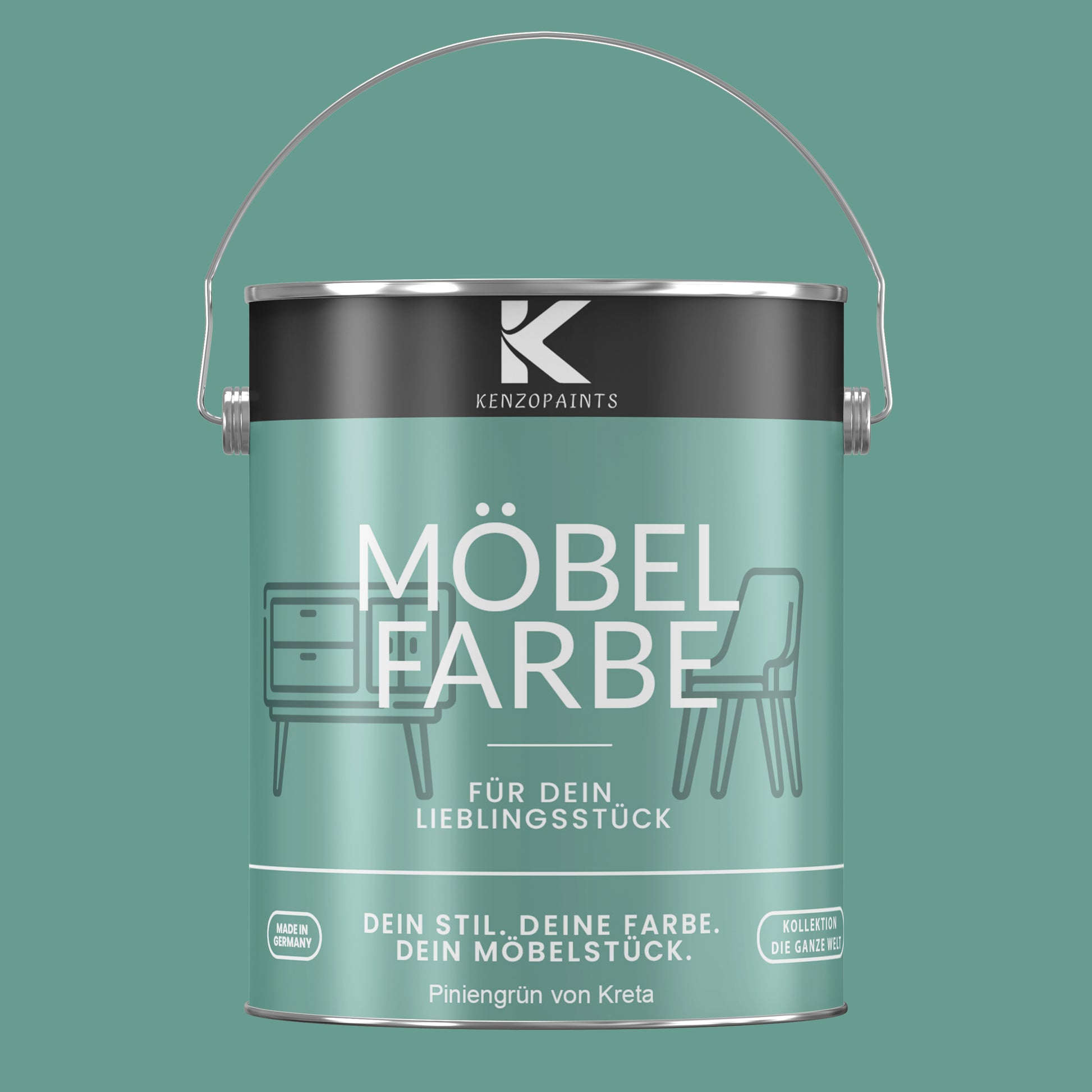 Kenzopaints Möbelfarbe Möbellack Buntlack - 2,5Liter - Farbmanufaktur Contura Berkemeier - Farbmanufaktur Contura Berkemeier