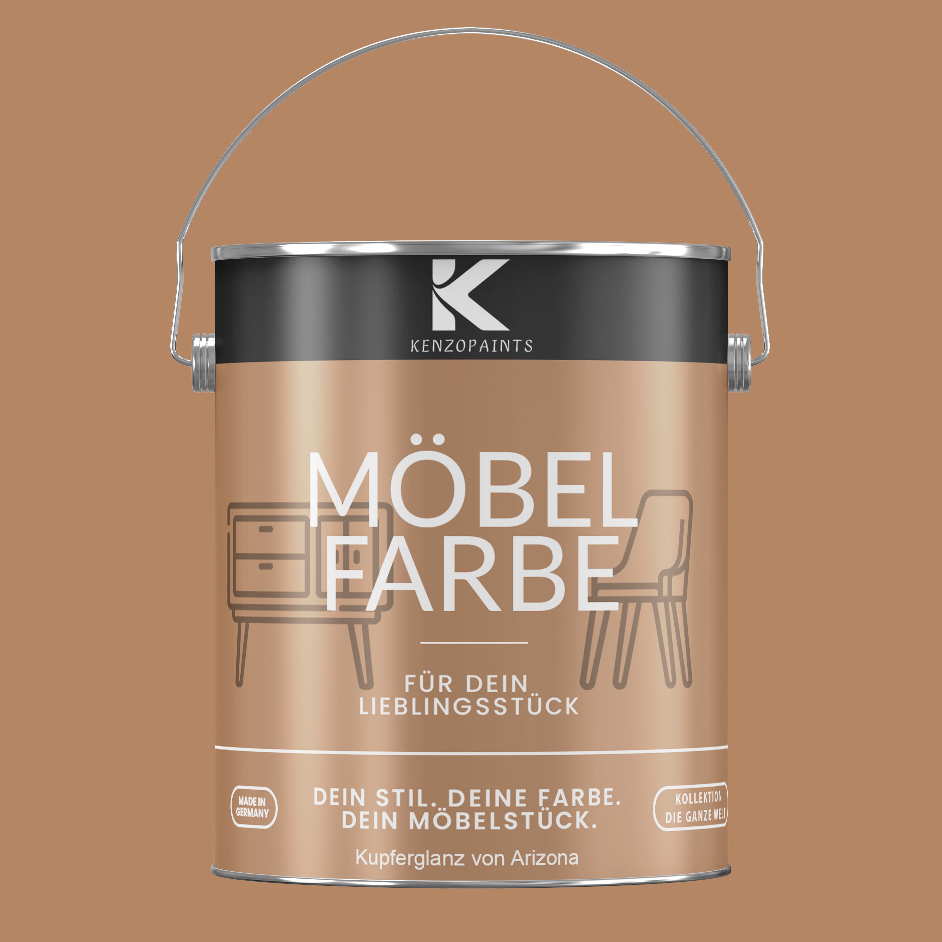 Kenzopaints Möbelfarbe Möbellack Buntlack - 2,5Liter - Farbmanufaktur Contura Berkemeier - Farbmanufaktur Contura Berkemeier