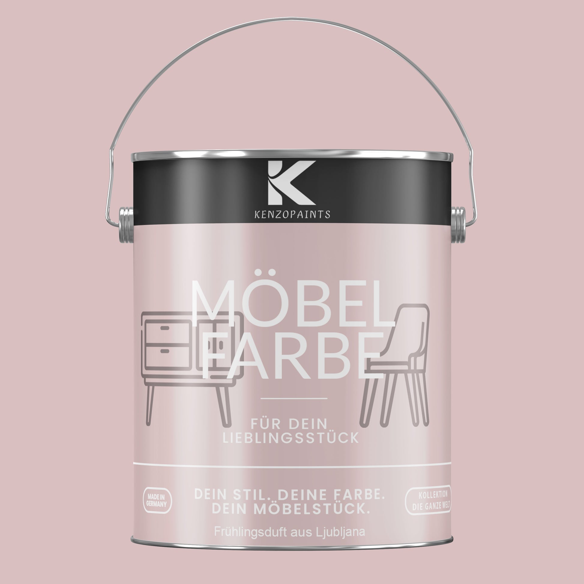 Kenzopaints Möbelfarbe Möbellack Buntlack - 2,5Liter - Farbmanufaktur Contura Berkemeier - Farbmanufaktur Contura Berkemeier