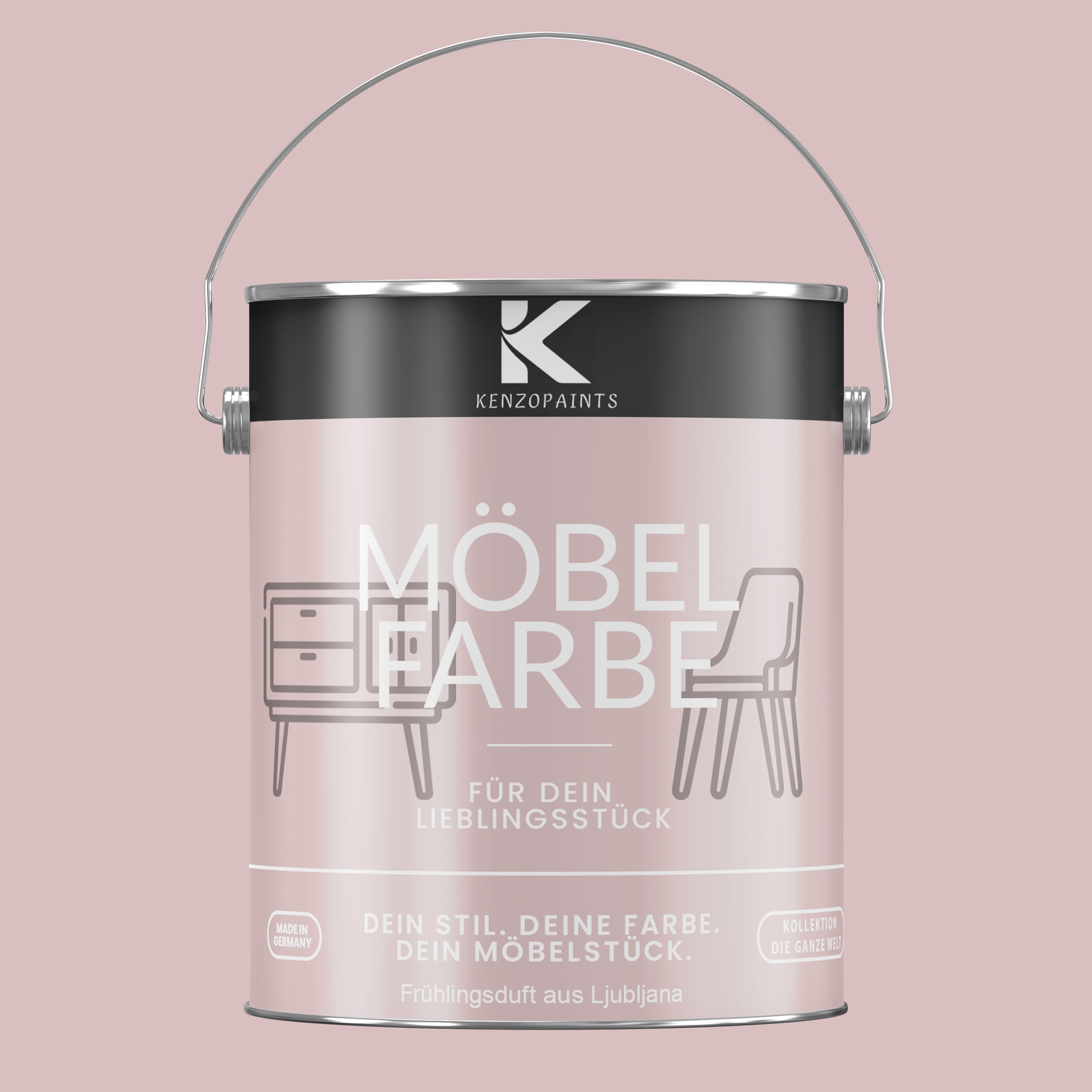 Kenzopaints Möbelfarbe Möbellack Buntlack - 2,5Liter - Farbmanufaktur Contura Berkemeier - Farbmanufaktur Contura Berkemeier