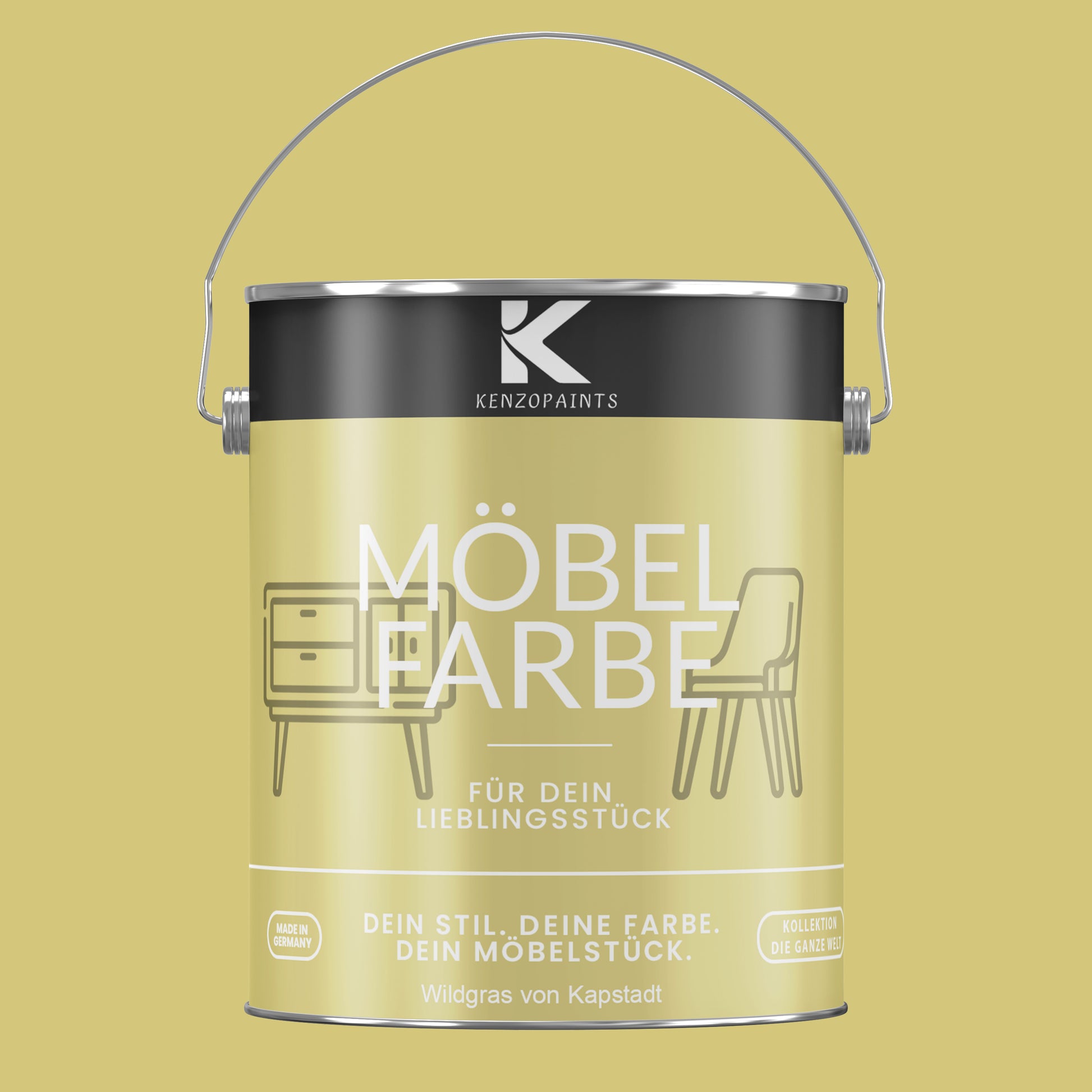 Kenzopaints Möbelfarbe Möbellack Buntlack - 2,5Liter - Farbmanufaktur Contura Berkemeier - Farbmanufaktur Contura Berkemeier