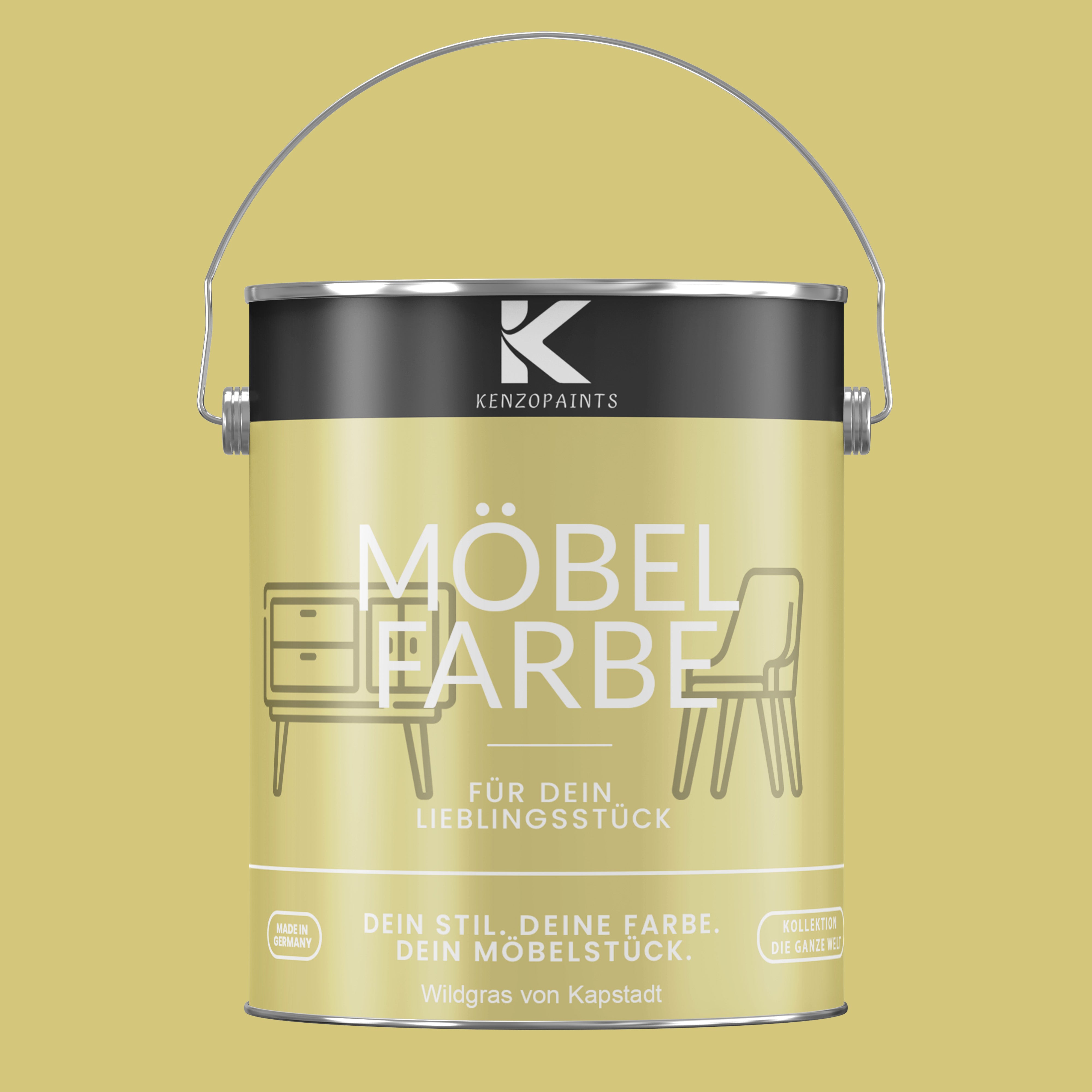 Kenzopaints Möbelfarbe Möbellack Buntlack - 2,5Liter - Farbmanufaktur Contura Berkemeier - Farbmanufaktur Contura Berkemeier