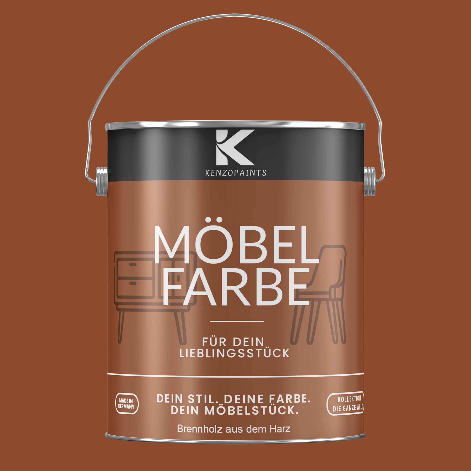 Kenzopaints Möbelfarbe Möbellack Buntlack - 2,5Liter - Farbmanufaktur Contura Berkemeier - Farbmanufaktur Contura Berkemeier