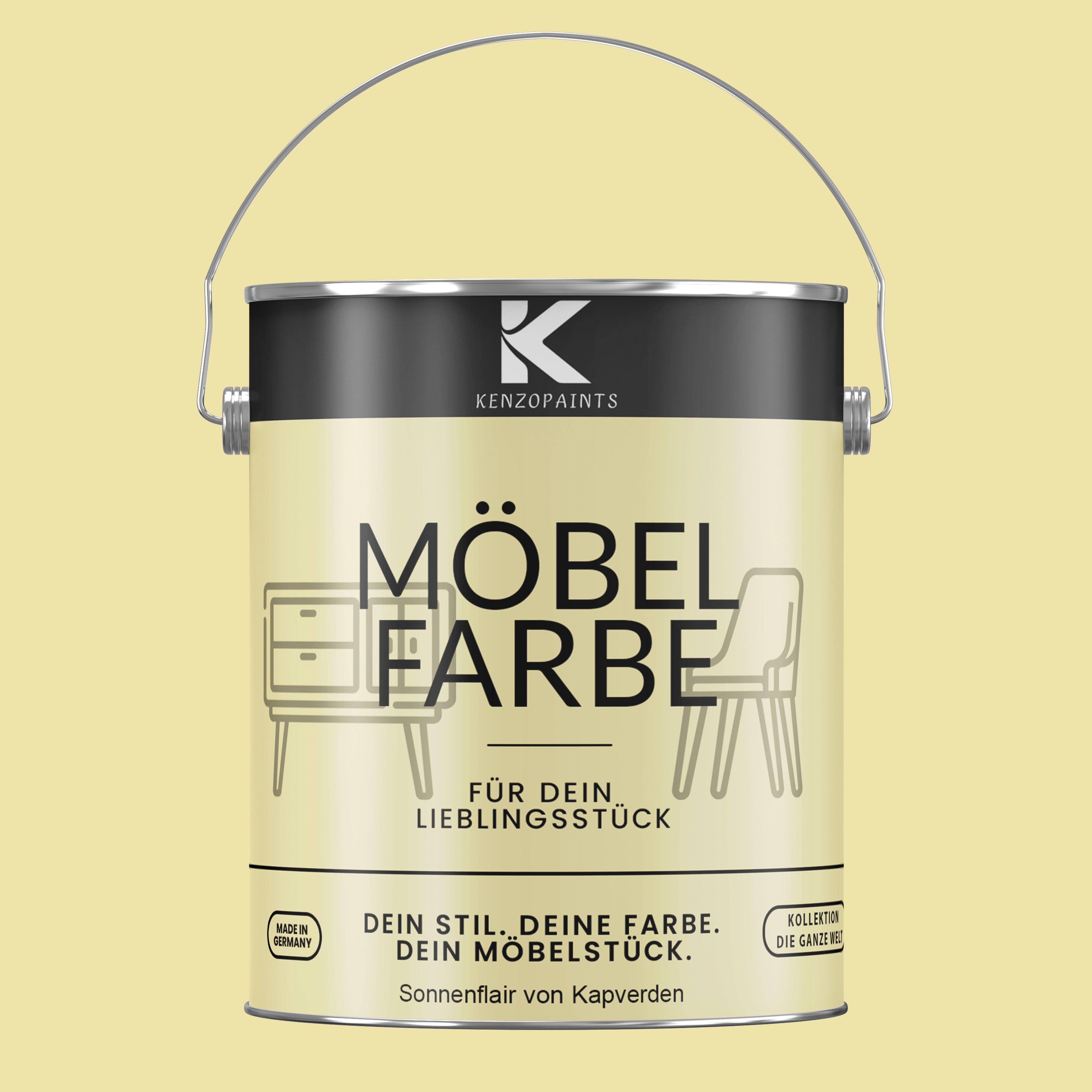 Kenzopaints Möbelfarbe Möbellack Buntlack - 2,5Liter - Farbmanufaktur Contura Berkemeier - Farbmanufaktur Contura Berkemeier