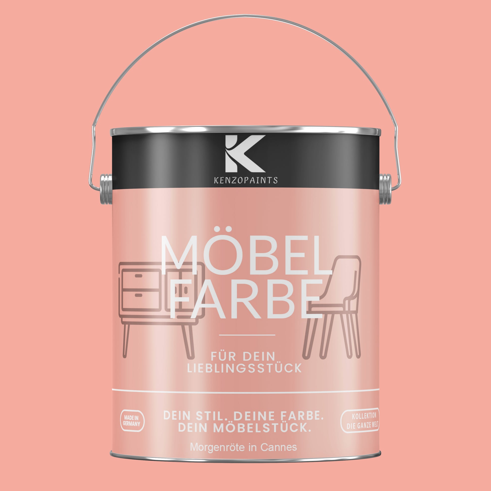 Kenzopaints Möbelfarbe Möbellack Buntlack - 2,5Liter - Farbmanufaktur Contura Berkemeier - Farbmanufaktur Contura Berkemeier