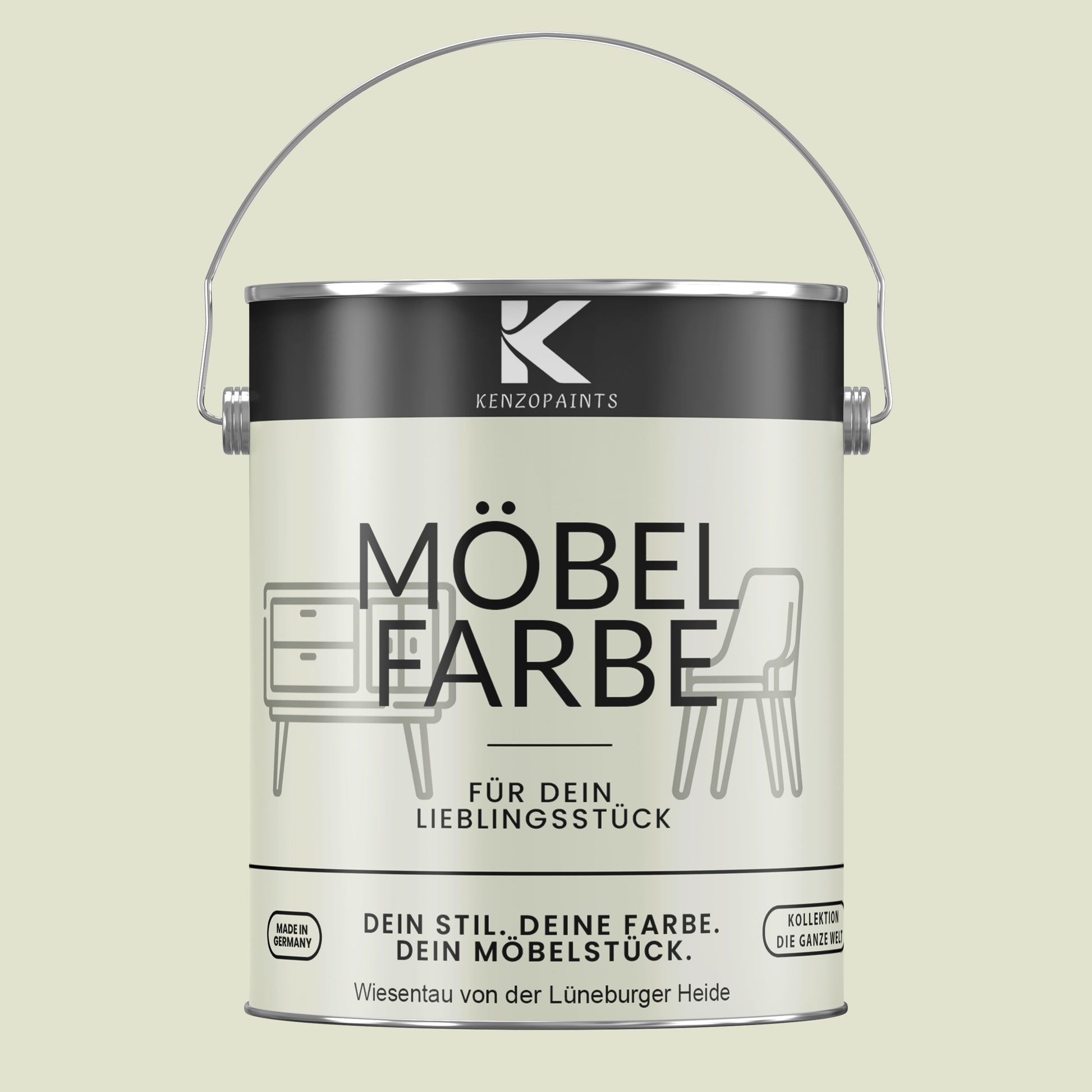 Kenzopaints Möbelfarbe Möbellack Buntlack - 2,5Liter - Farbmanufaktur Contura Berkemeier - Farbmanufaktur Contura Berkemeier