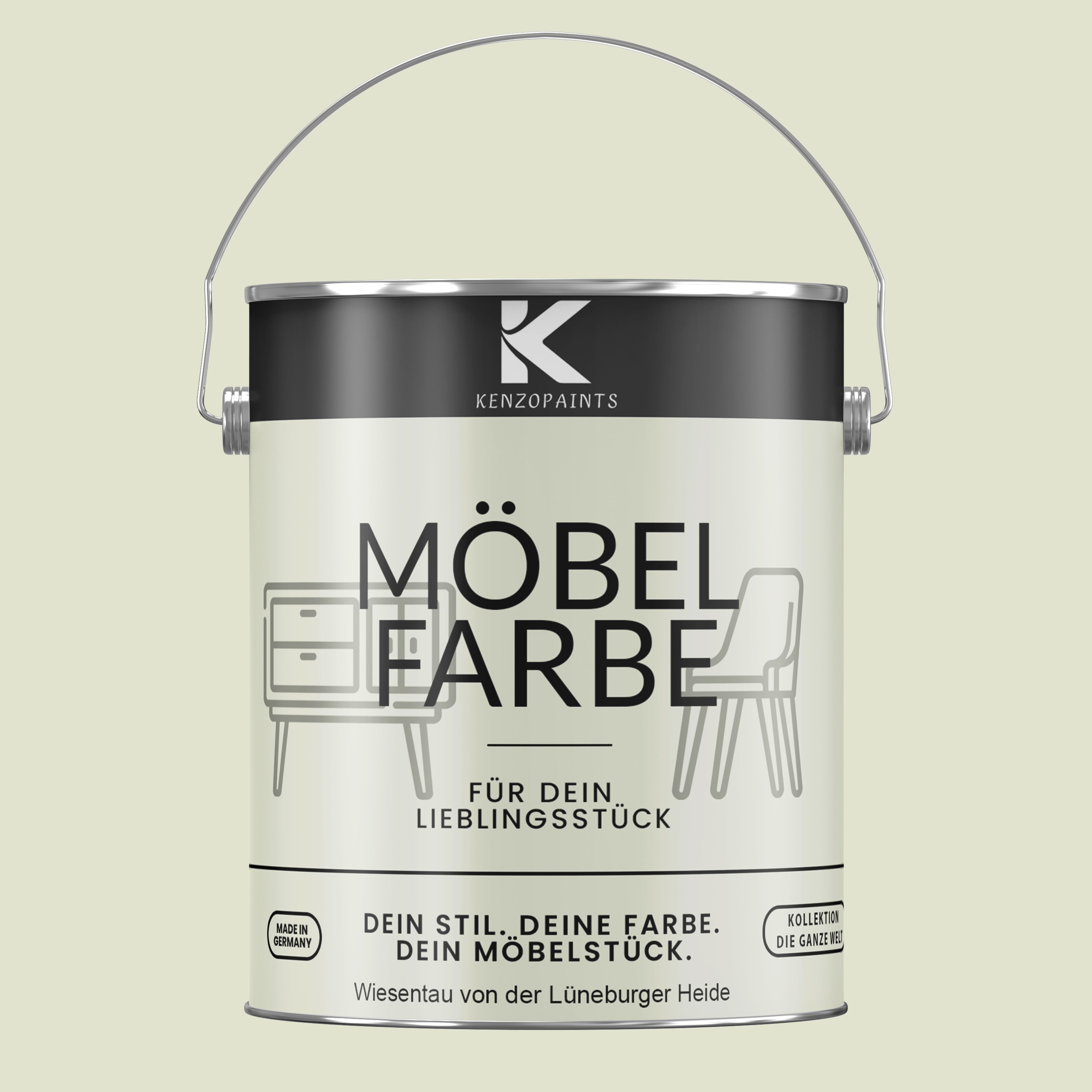 Kenzopaints Möbelfarbe Möbellack Buntlack - 2,5Liter - Farbmanufaktur Contura Berkemeier - Farbmanufaktur Contura Berkemeier