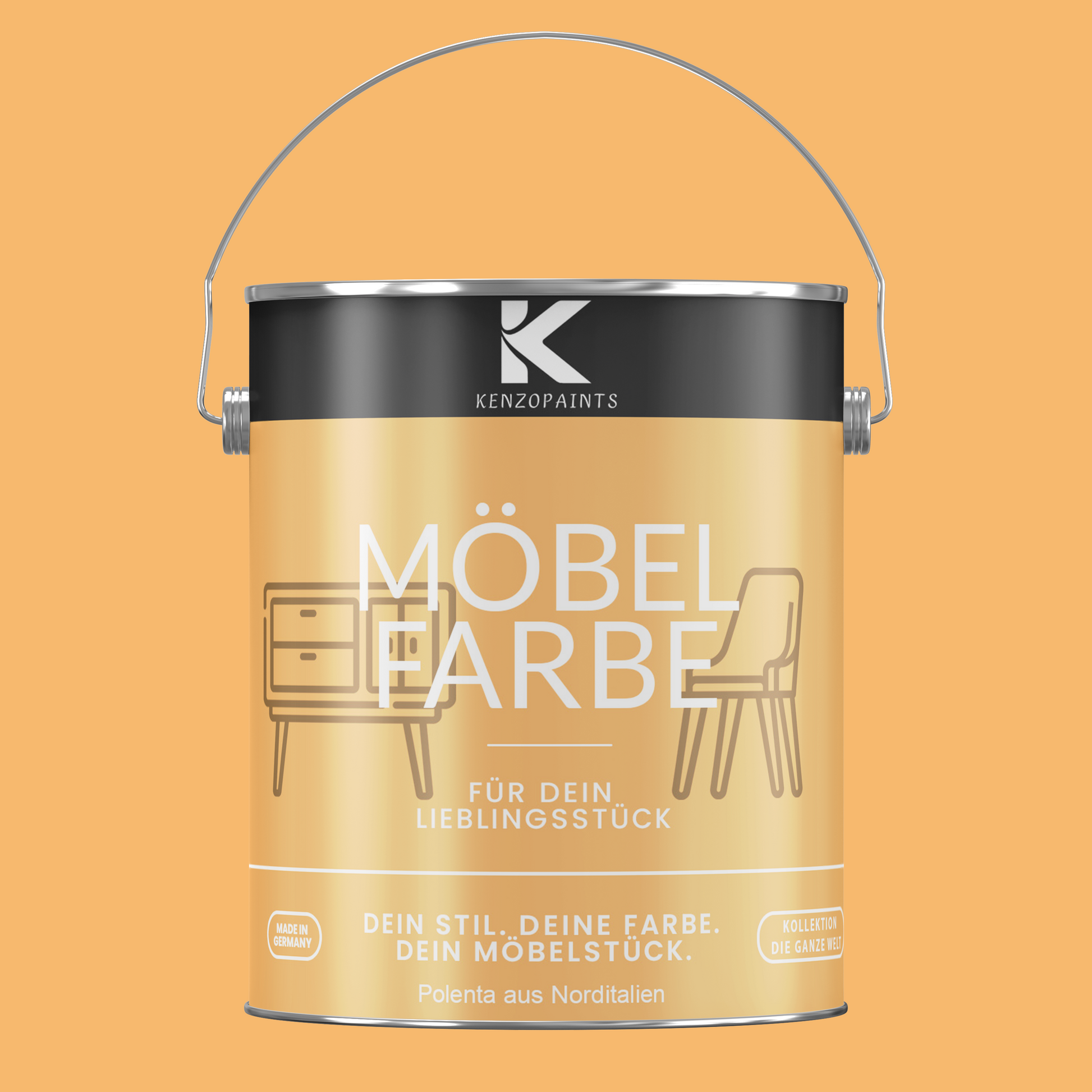 Kenzopaints Möbelfarbe Möbellack Buntlack - 2,5Liter - Farbmanufaktur Contura Berkemeier - Farbmanufaktur Contura Berkemeier