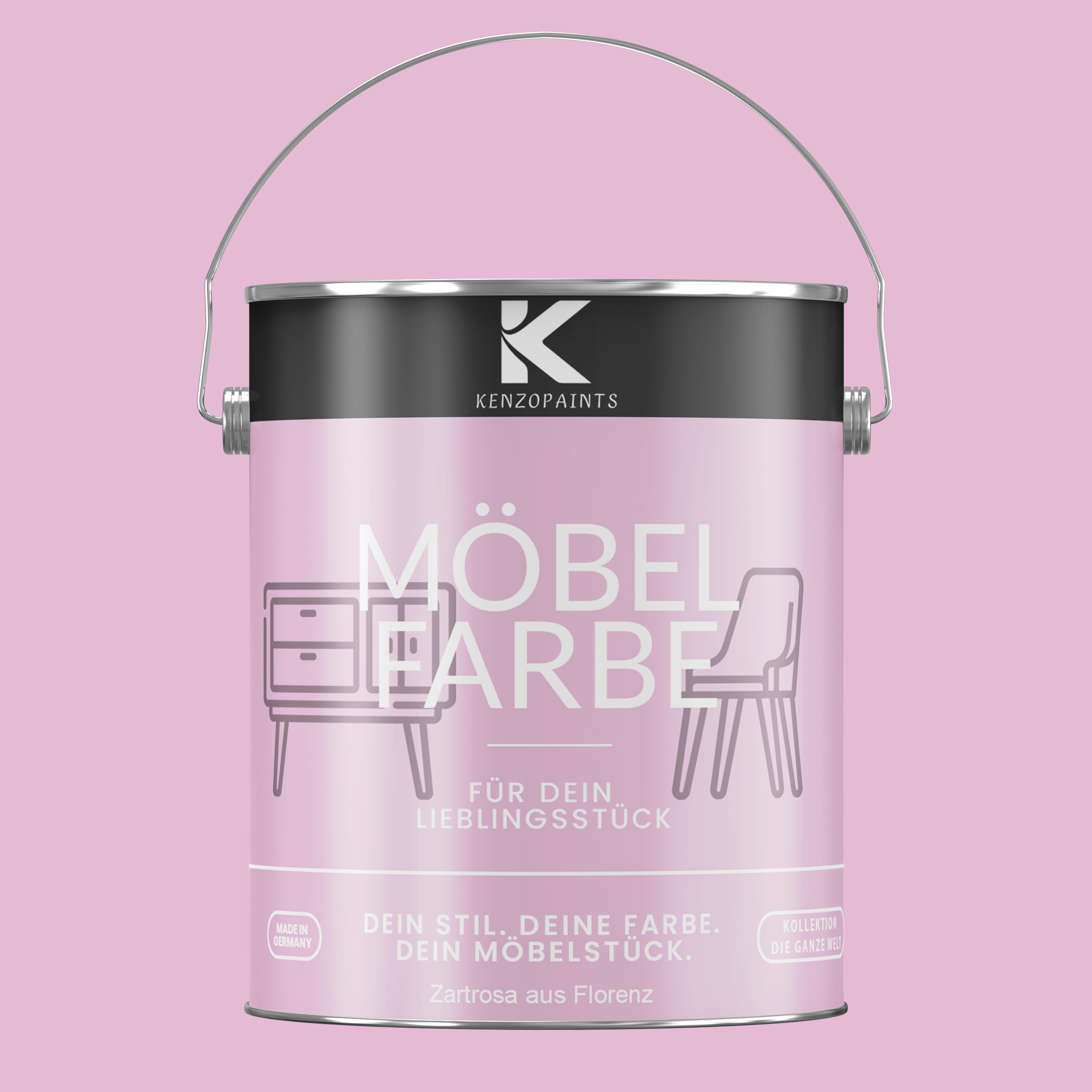 Kenzopaints Möbelfarbe Möbellack Buntlack - 2,5Liter - Farbmanufaktur Contura Berkemeier - Farbmanufaktur Contura Berkemeier