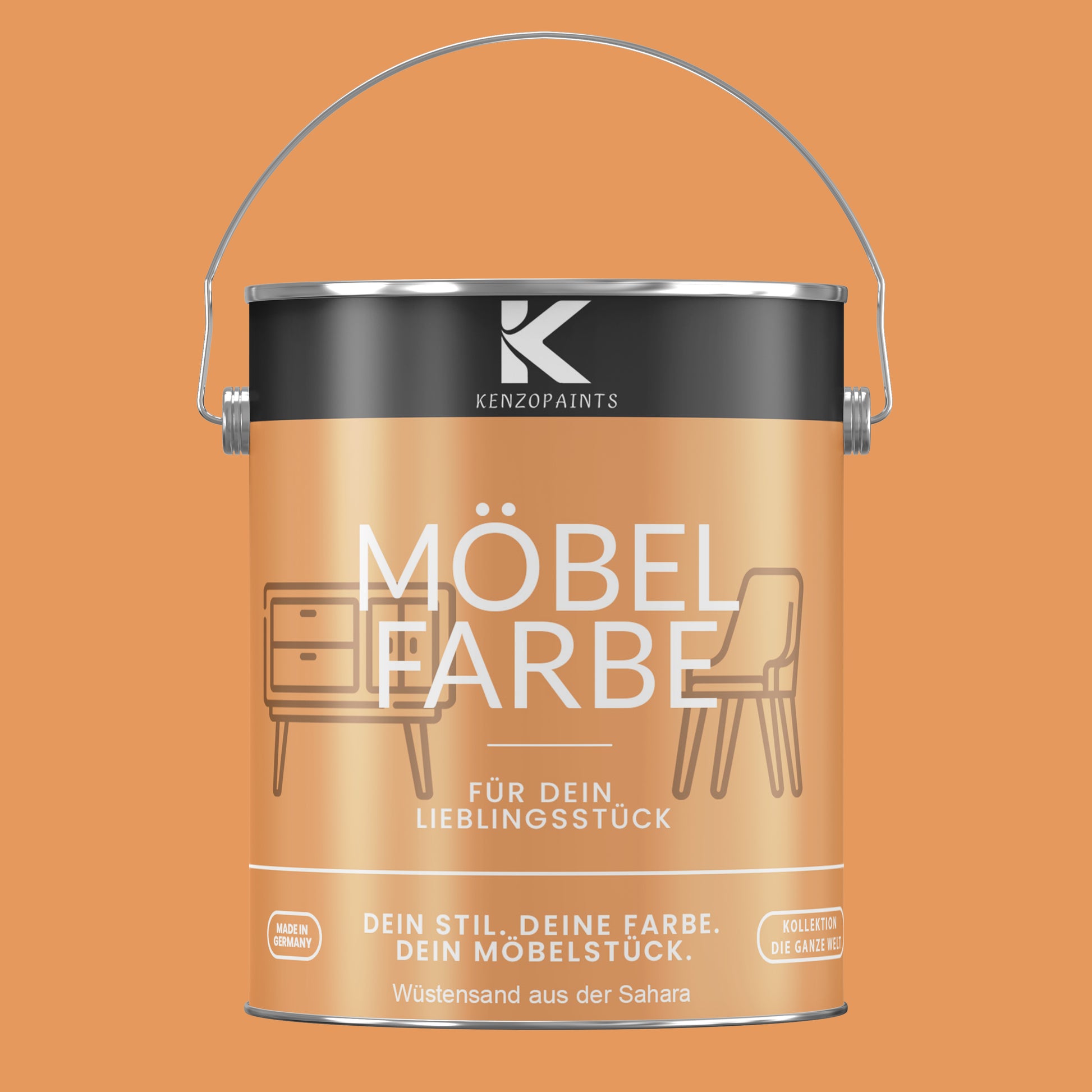 Kenzopaints Möbelfarbe Möbellack Buntlack - 2,5Liter - Farbmanufaktur Contura Berkemeier - Farbmanufaktur Contura Berkemeier