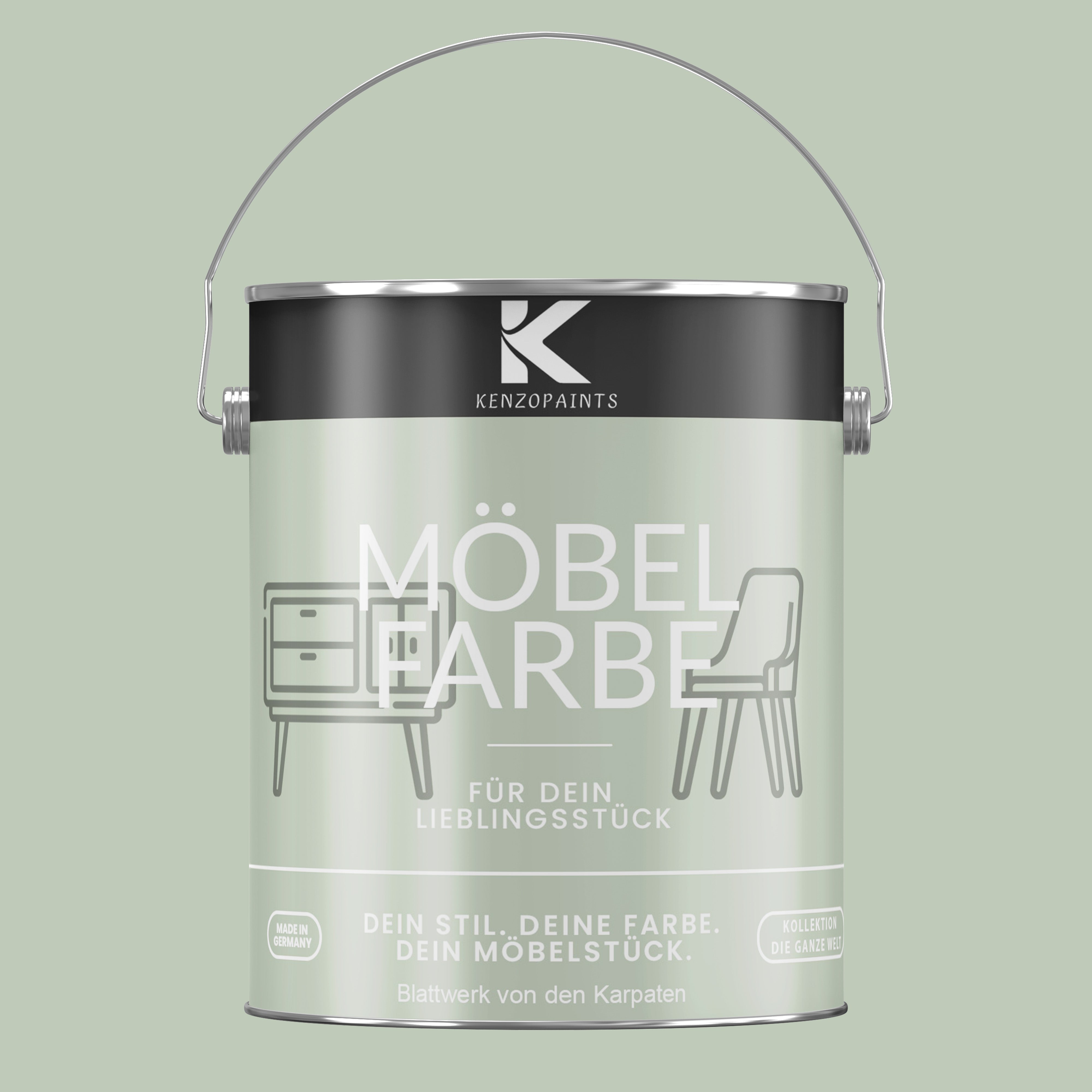 Kenzopaints Möbelfarbe Möbellack Buntlack - 2,5Liter - Farbmanufaktur Contura Berkemeier - Farbmanufaktur Contura Berkemeier
