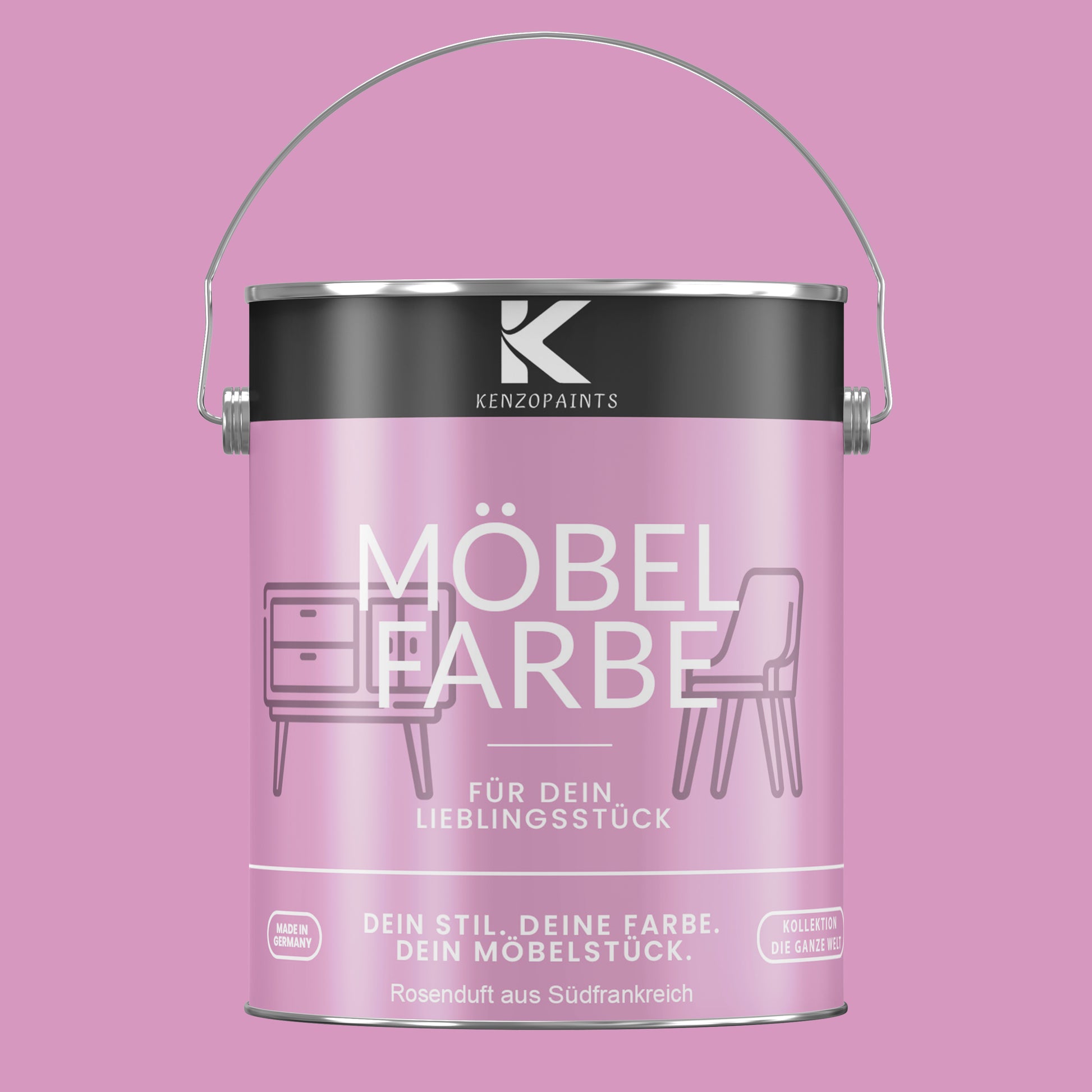 Kenzopaints Möbelfarbe Möbellack Buntlack - 2,5Liter - Farbmanufaktur Contura Berkemeier - Farbmanufaktur Contura Berkemeier