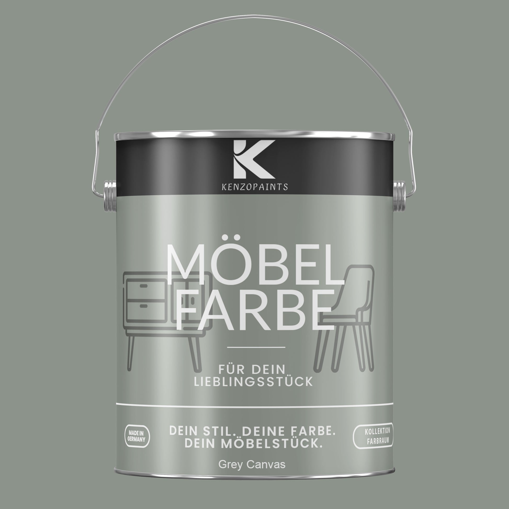 Kenzopaints Möbelfarbe Möbellack Buntlack Farbraum - 2,5Liter - Farbmanufaktur Contura Berkemeier - Farbmanufaktur Contura Berkemeier