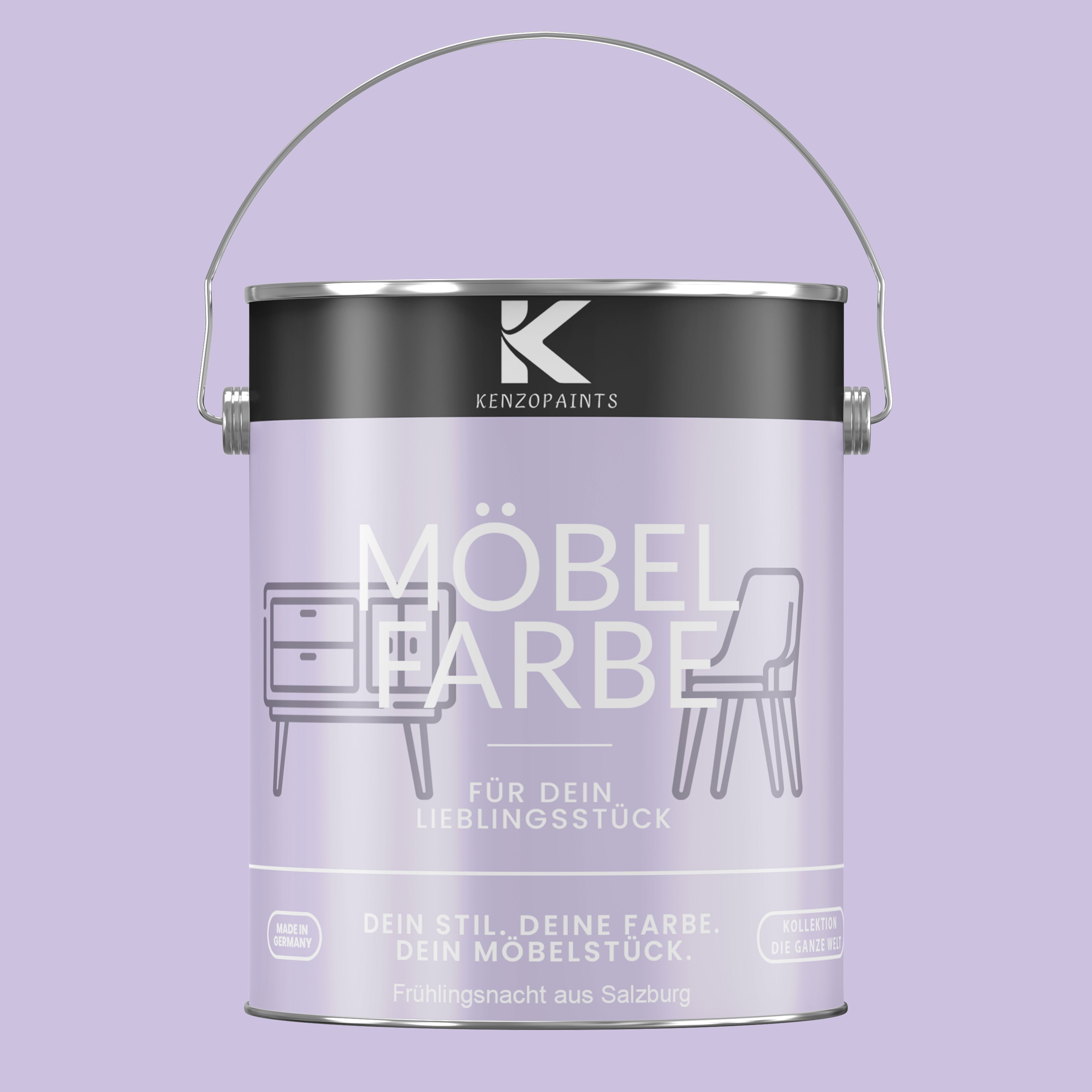 Kenzopaints Möbelfarbe Möbellack Buntlack - 2,5Liter - Farbmanufaktur Contura Berkemeier - Farbmanufaktur Contura Berkemeier