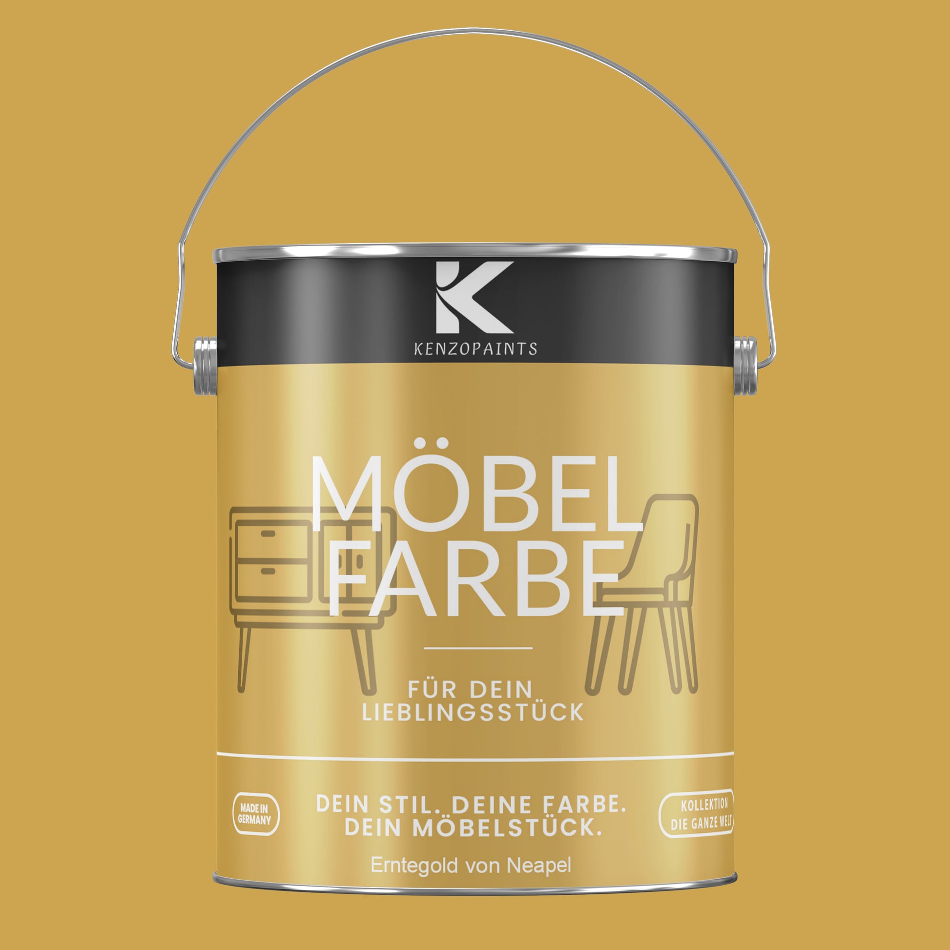 Kenzopaints Möbelfarbe Möbellack Buntlack - 2,5Liter - Farbmanufaktur Contura Berkemeier - Farbmanufaktur Contura Berkemeier