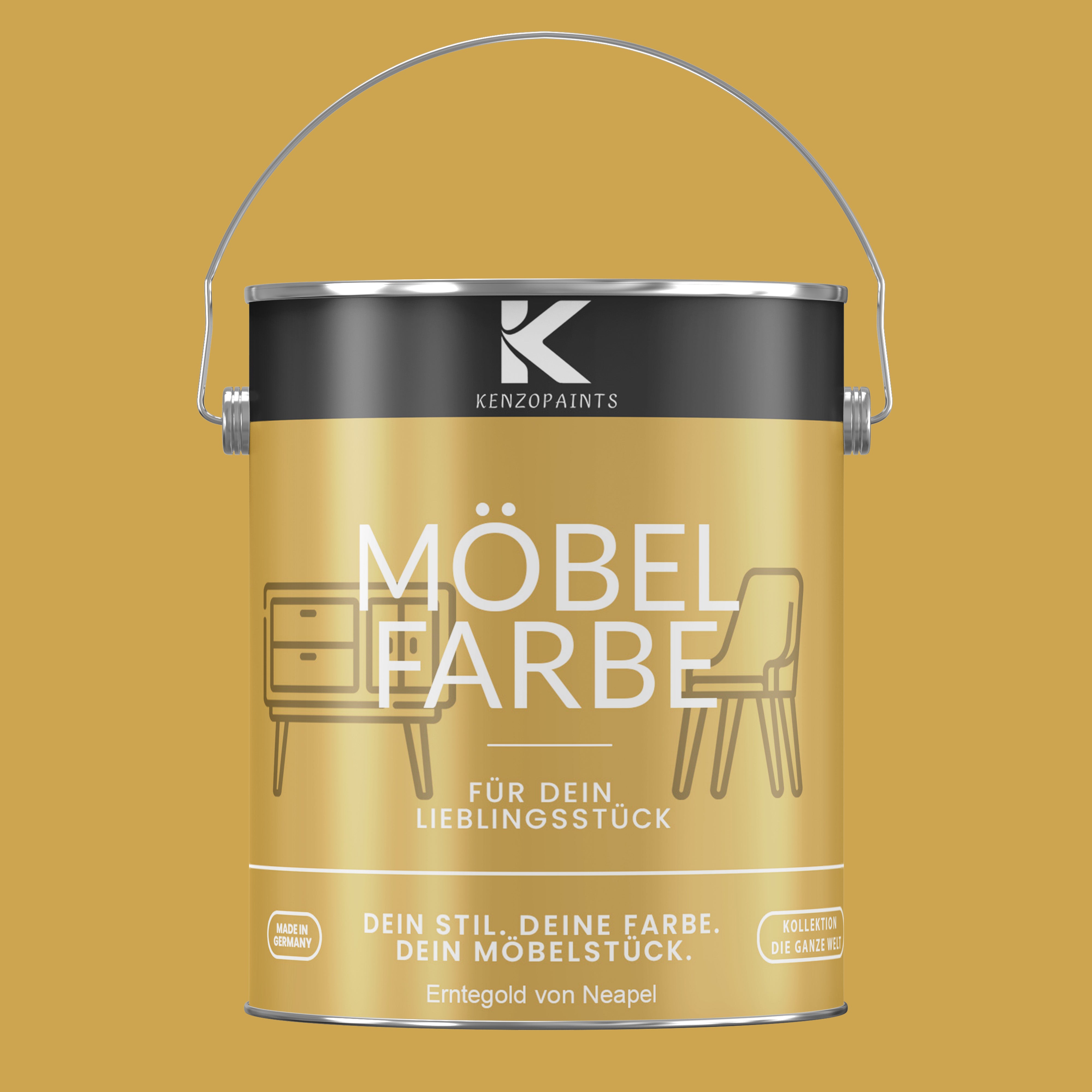 Kenzopaints Möbelfarbe Möbellack Buntlack - 2,5Liter - Farbmanufaktur Contura Berkemeier - Farbmanufaktur Contura Berkemeier
