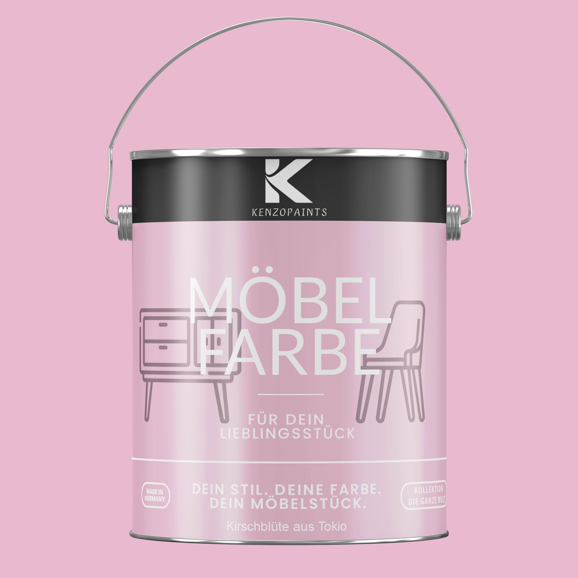 Kenzopaints Möbelfarbe Möbellack Buntlack - 2,5Liter - Farbmanufaktur Contura Berkemeier - Farbmanufaktur Contura Berkemeier