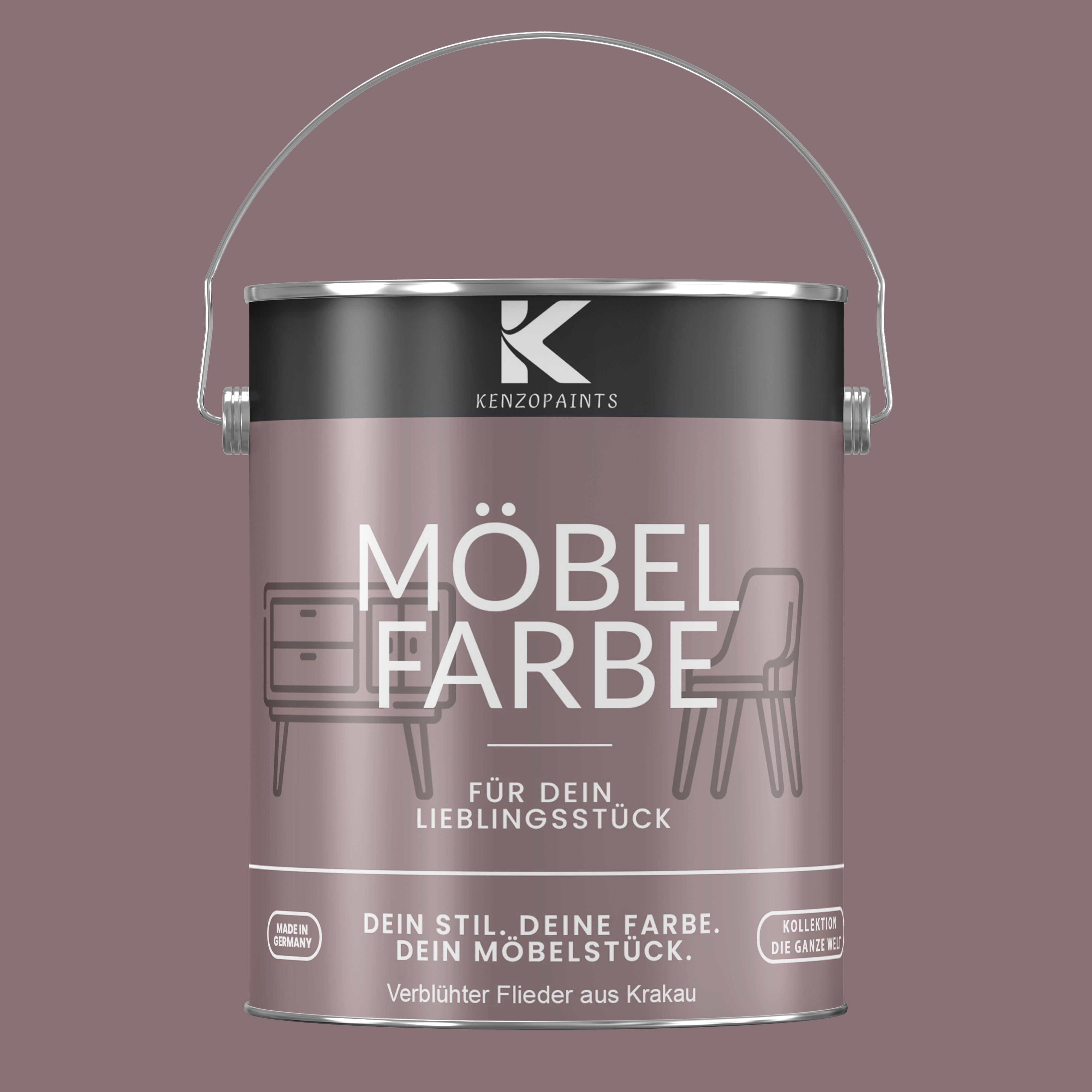 Kenzopaints Möbelfarbe Möbellack Buntlack - 2,5Liter - Farbmanufaktur Contura Berkemeier - Farbmanufaktur Contura Berkemeier