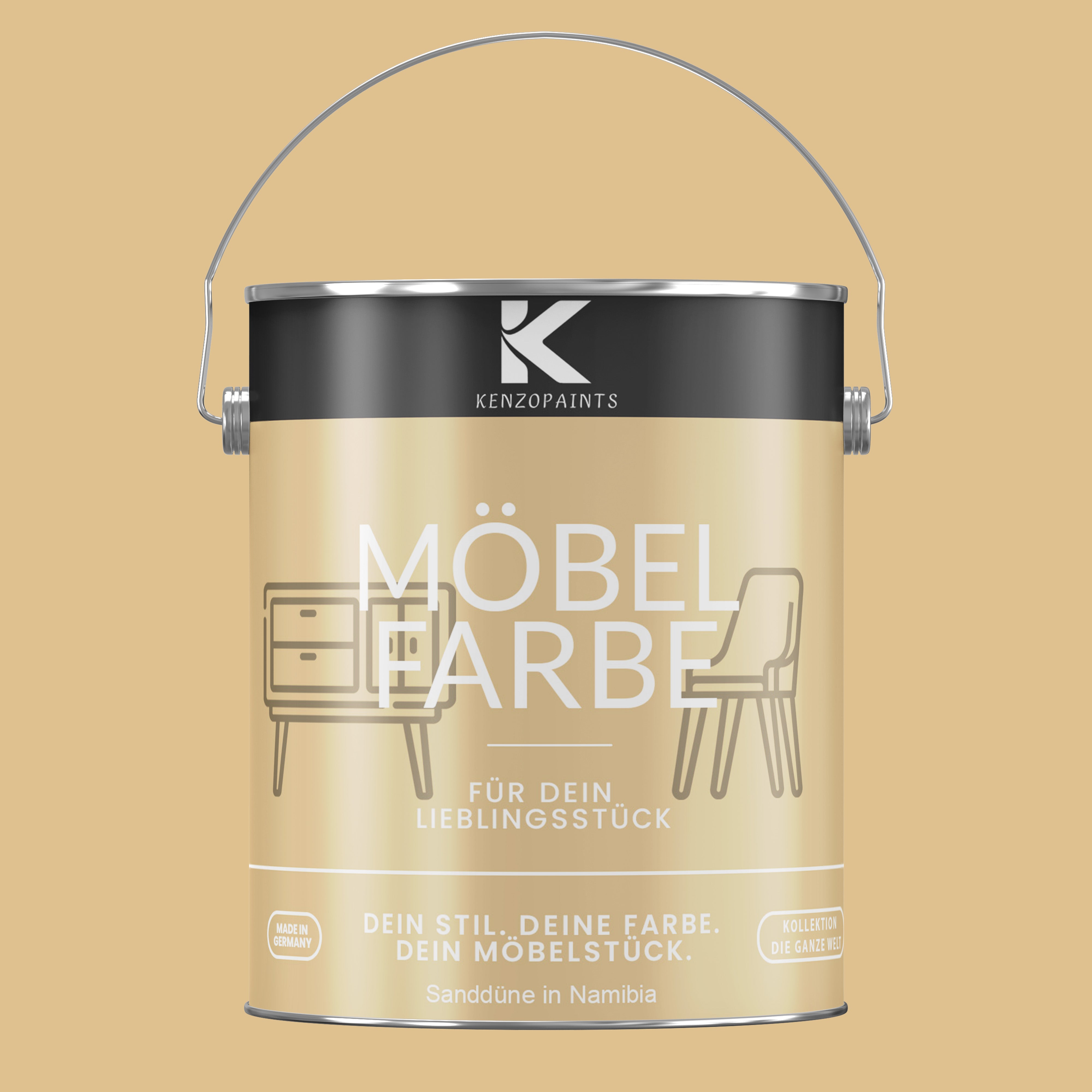 Kenzopaints Möbelfarbe Möbellack Buntlack - 2,5Liter - Farbmanufaktur Contura Berkemeier - Farbmanufaktur Contura Berkemeier