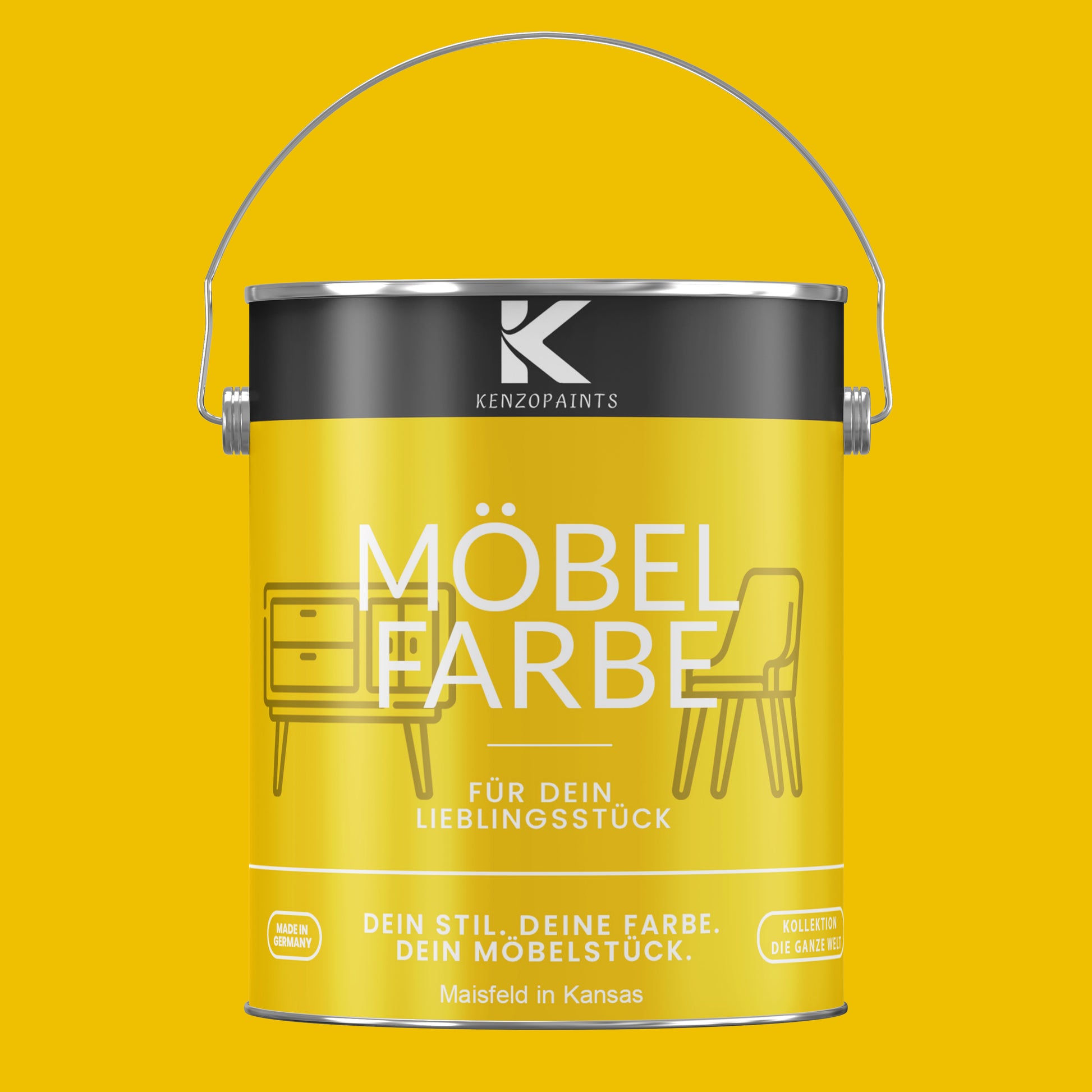 Kenzopaints Möbelfarbe Möbellack Buntlack - 2,5Liter - Farbmanufaktur Contura Berkemeier - Farbmanufaktur Contura Berkemeier