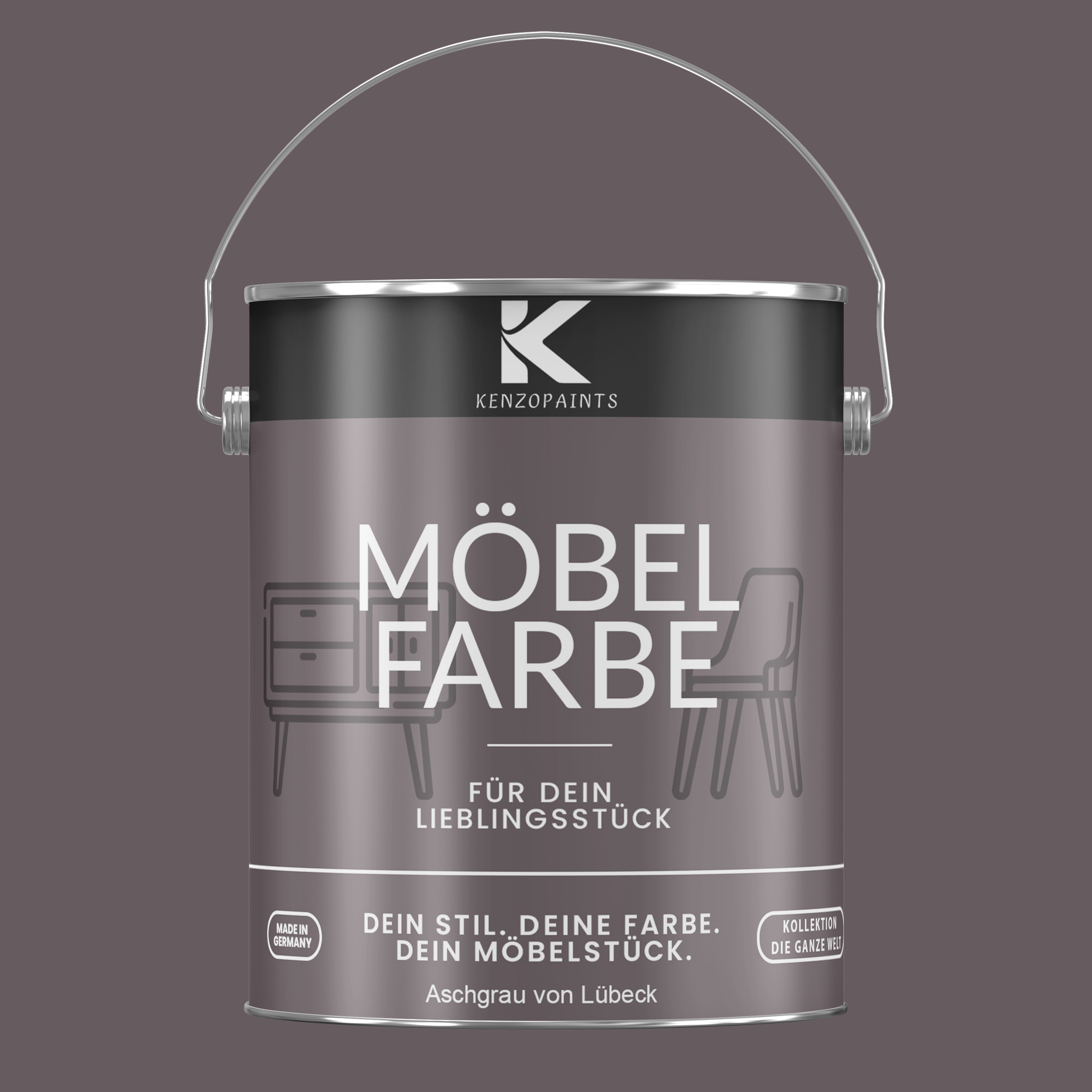 Kenzopaints Möbelfarbe Möbellack Buntlack - 2,5Liter - Farbmanufaktur Contura Berkemeier - Farbmanufaktur Contura Berkemeier