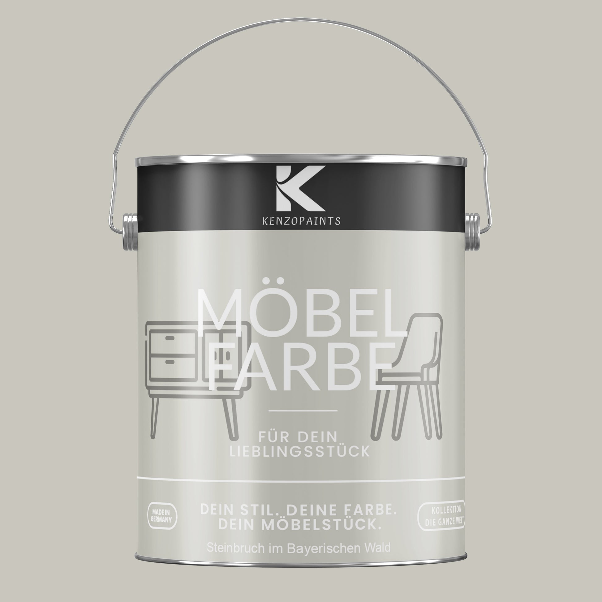 Kenzopaints Möbelfarbe Möbellack Buntlack - 2,5Liter - Farbmanufaktur Contura Berkemeier - Farbmanufaktur Contura Berkemeier