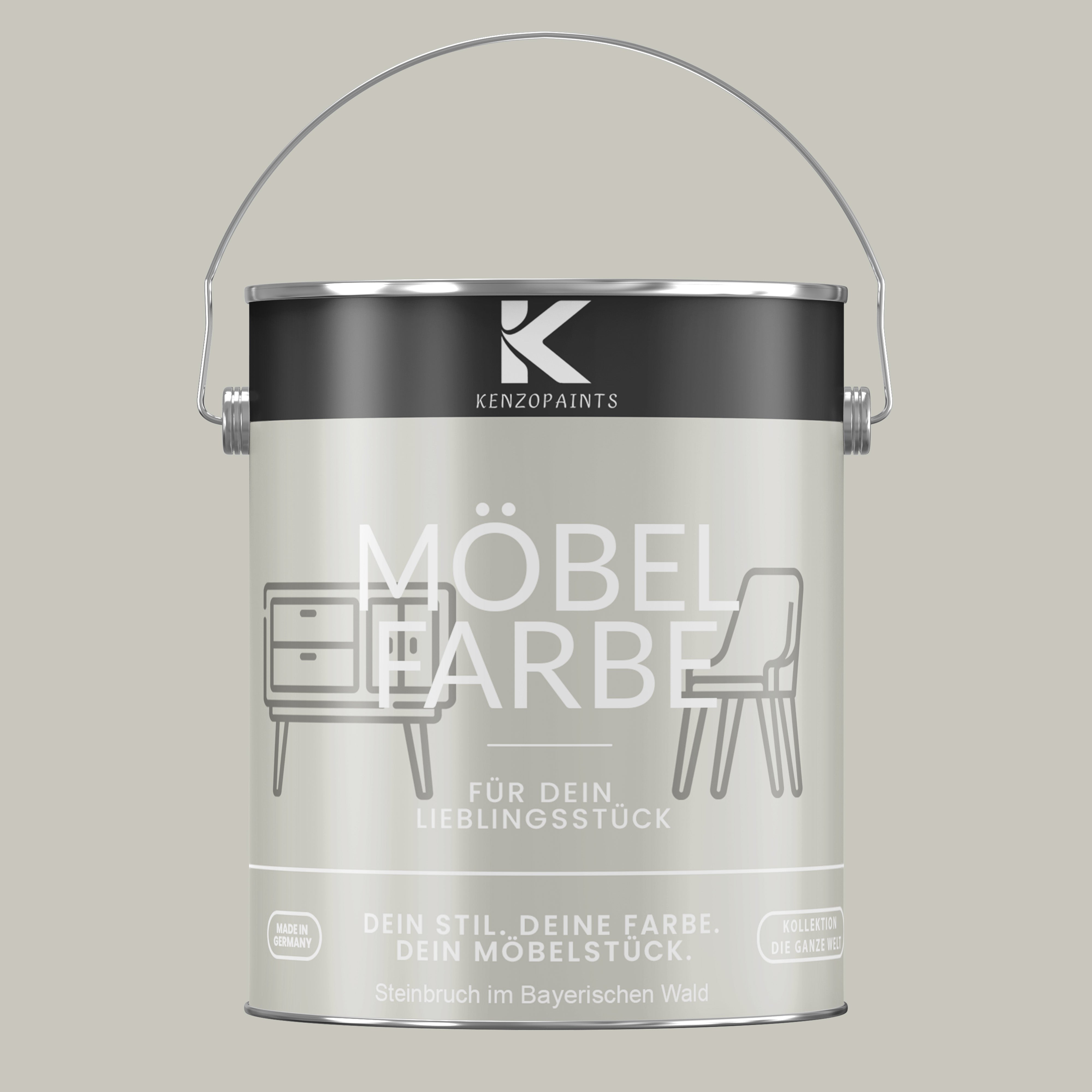 Kenzopaints Möbelfarbe Möbellack Buntlack - 2,5Liter - Farbmanufaktur Contura Berkemeier - Farbmanufaktur Contura Berkemeier